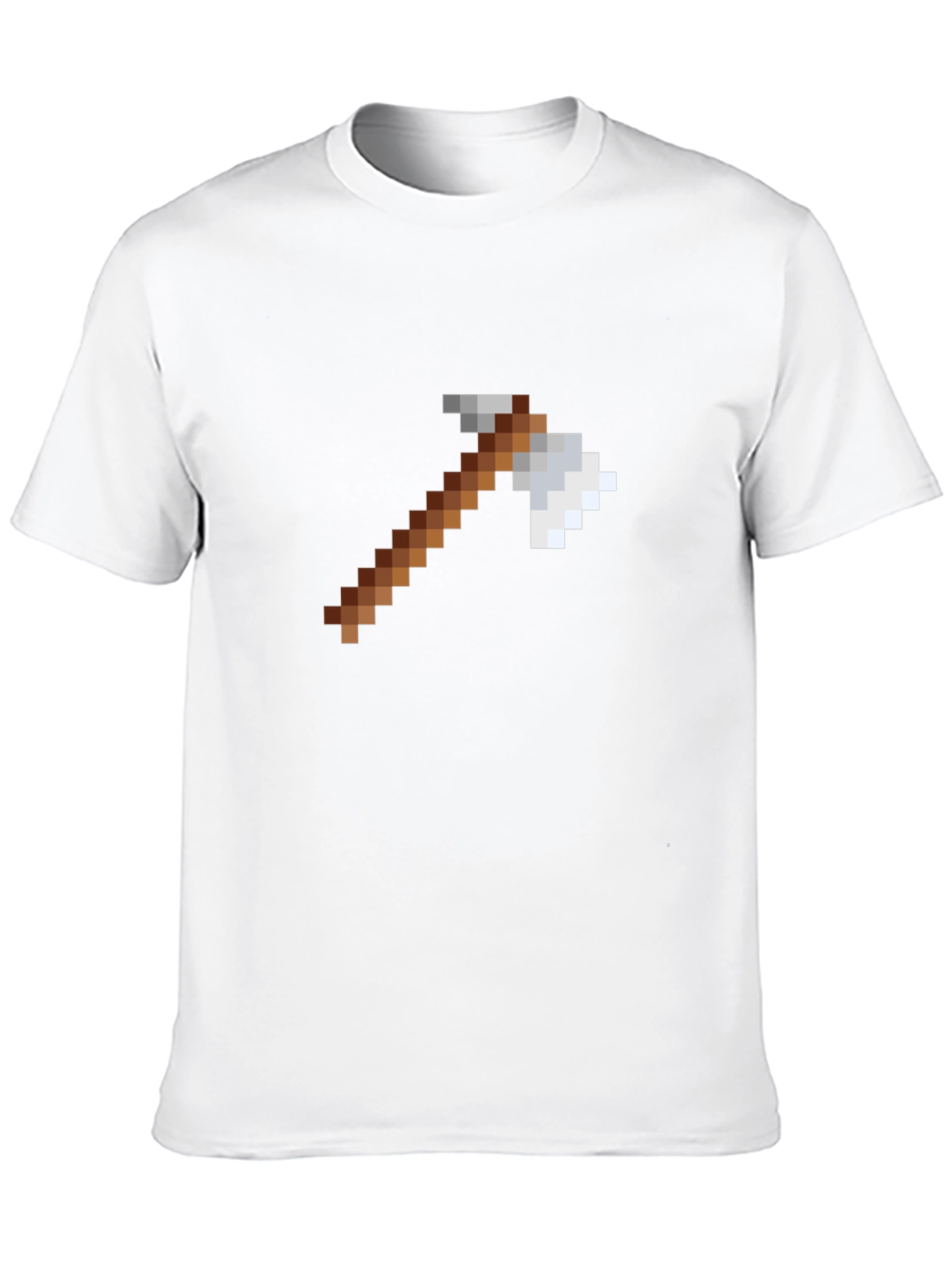 Pixel Axe Graphic Tee - Minecraft Style Shirt