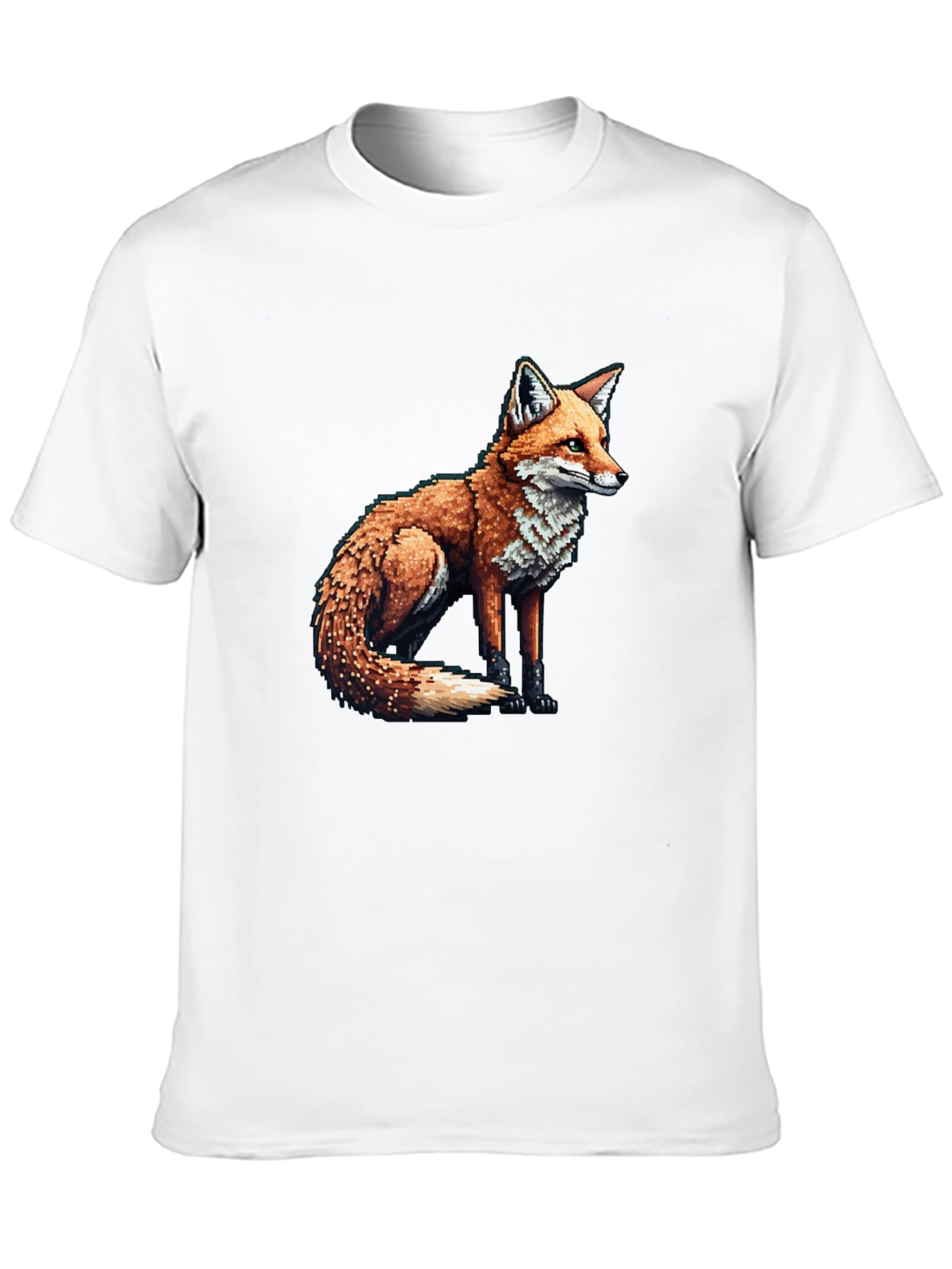 Fox Graphic Tee - Mens Black Cotton Blend T-Shirt