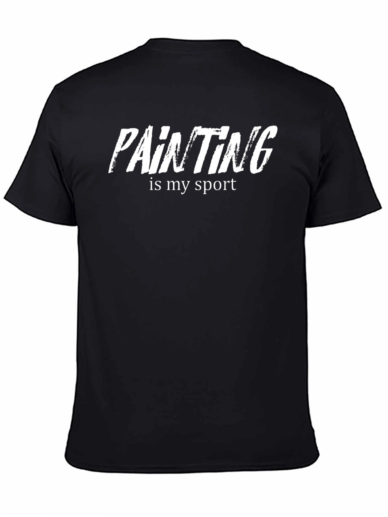 Painting Is My Sport Black Cotton Tee