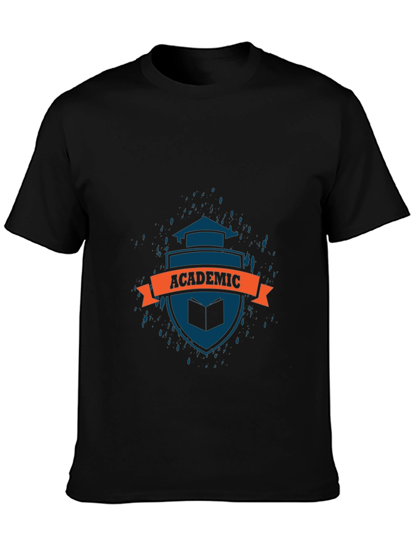 Academic Shield Graphic Tee - Soft Cotton Comfort
