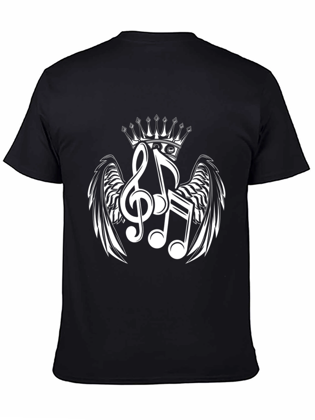 Musical Crown T-Shirt - Black Graphic Tee