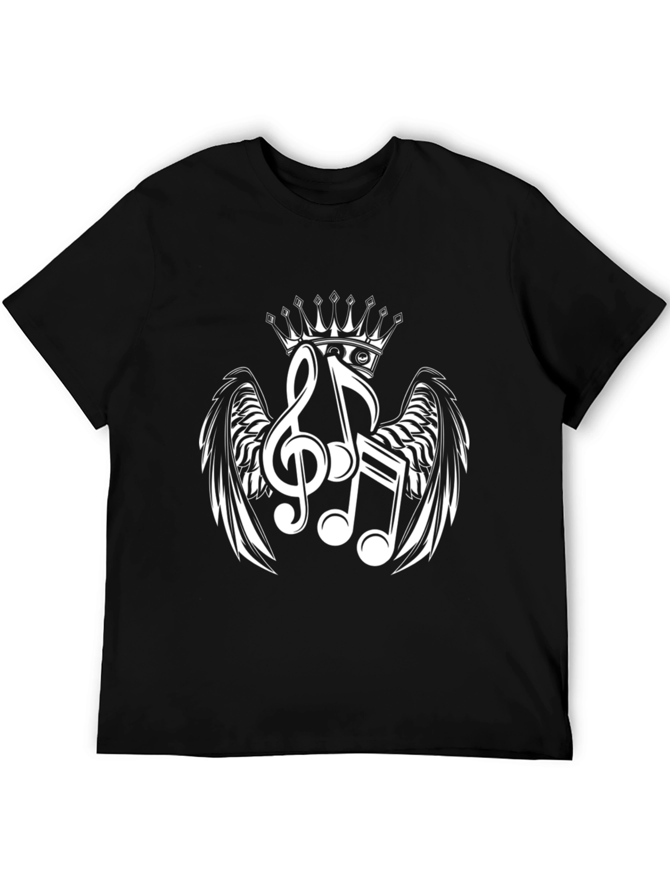 Musical Crown T-Shirt - Black Graphic Tee