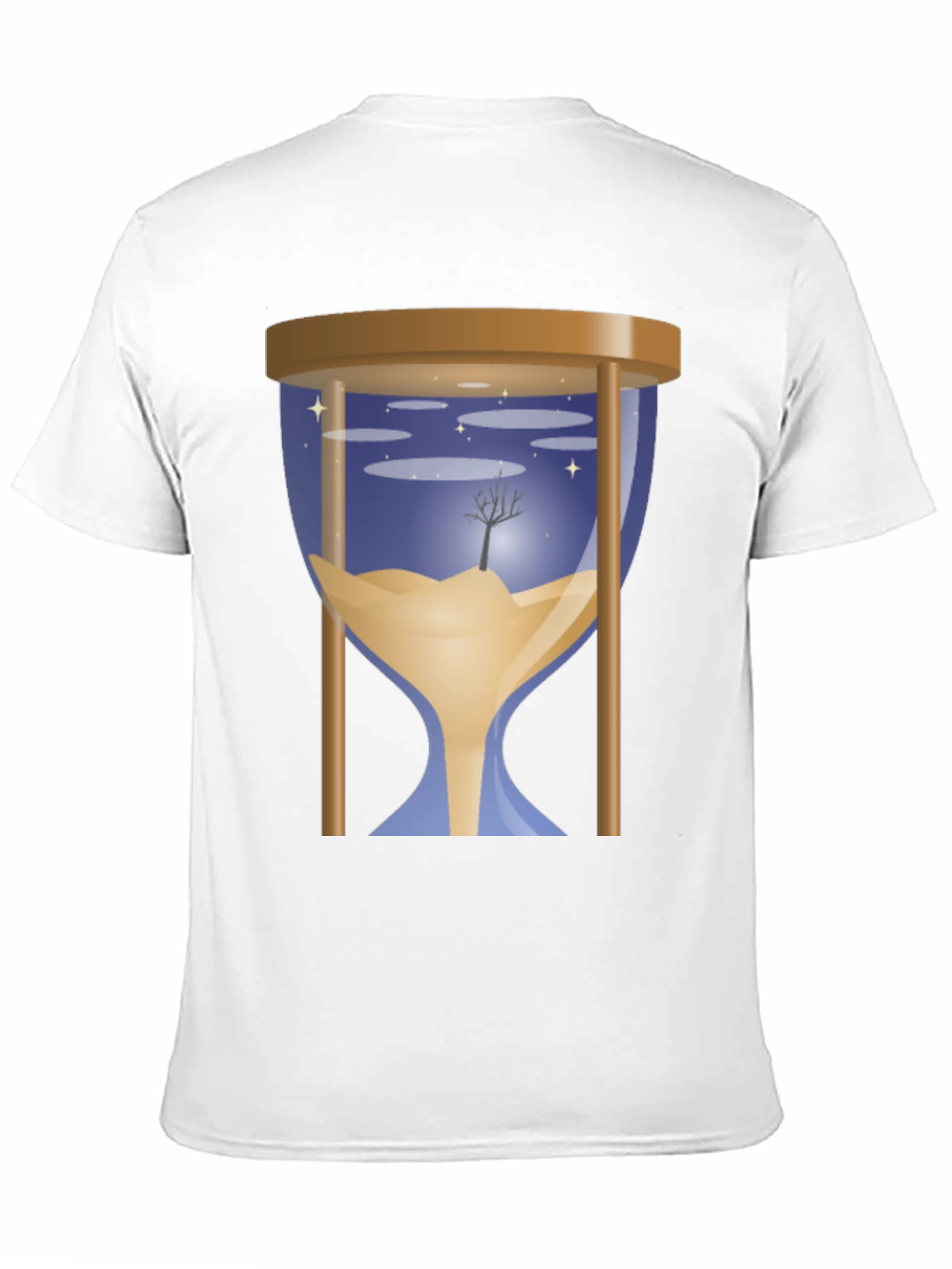 Hourglass Time T-Shirt - Nature Scene