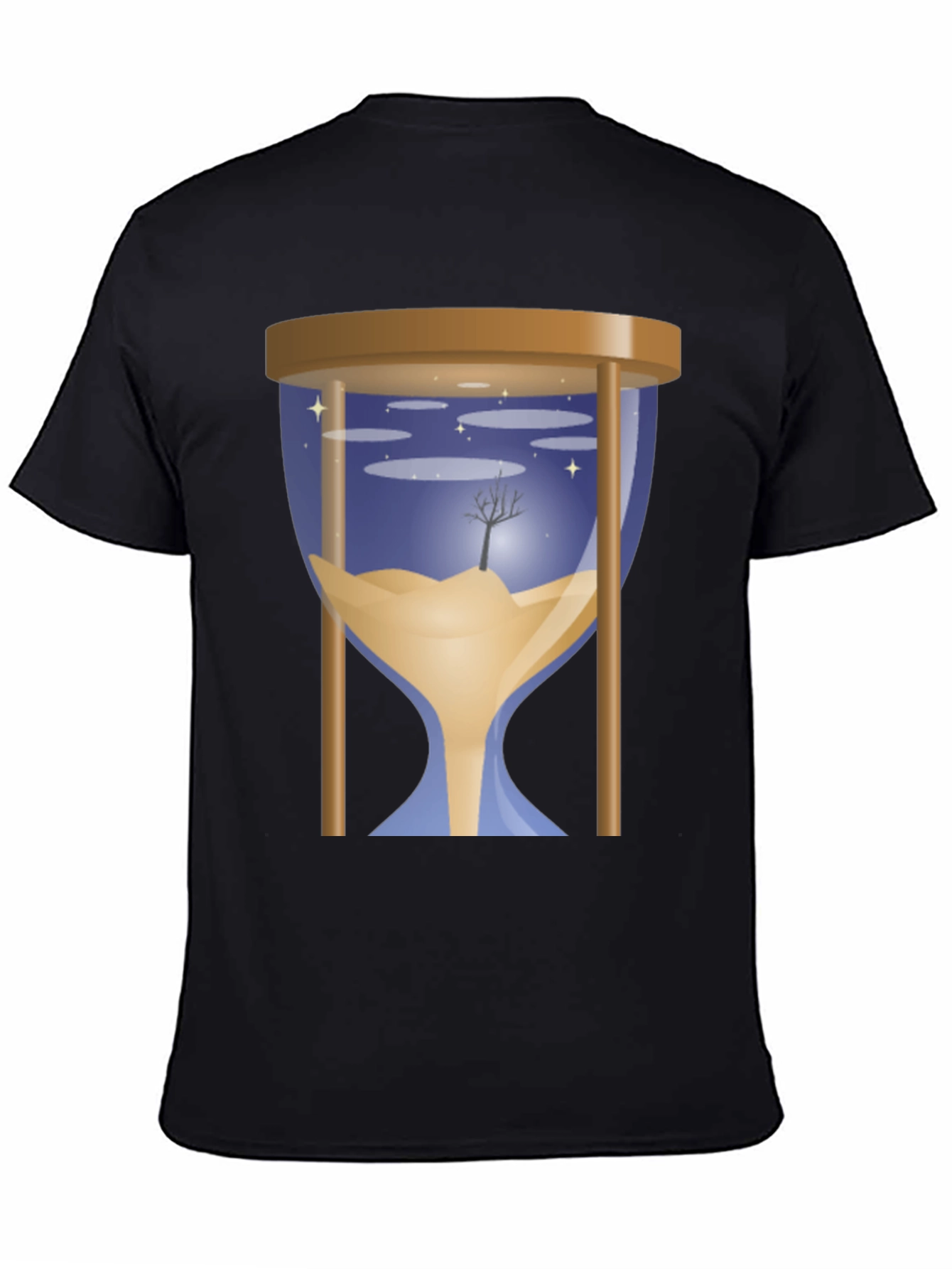 Hourglass Time T-Shirt - Nature Scene