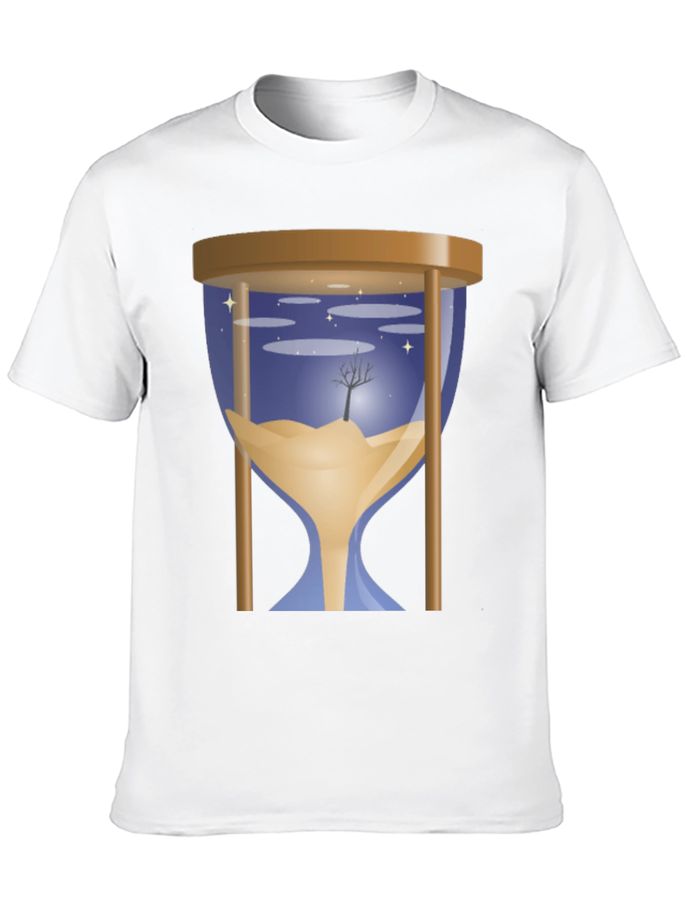 Hourglass Time T-Shirt - Nature Scene