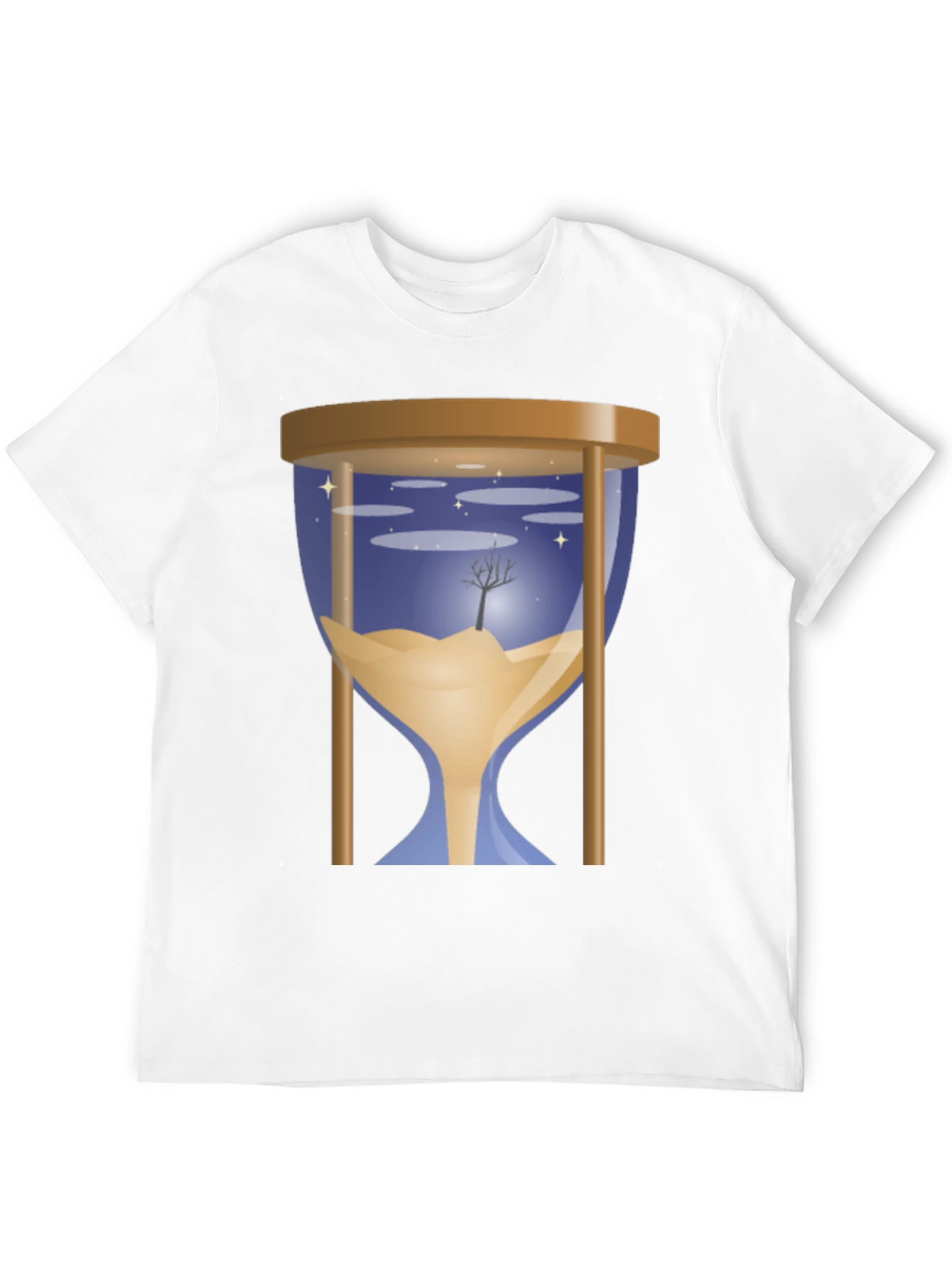 Hourglass Time T-Shirt - Nature Scene