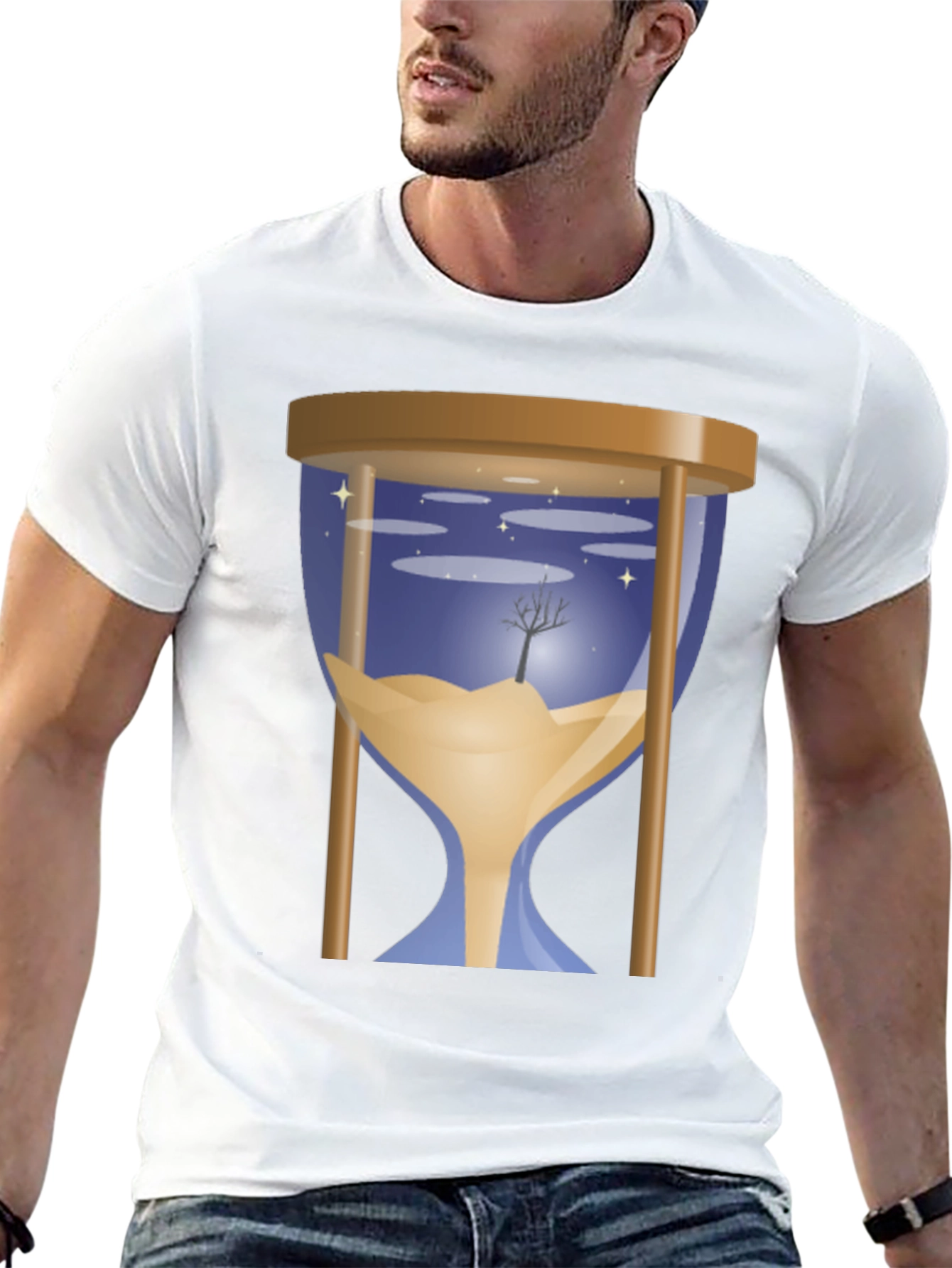 Hourglass Time T-Shirt - Nature Scene