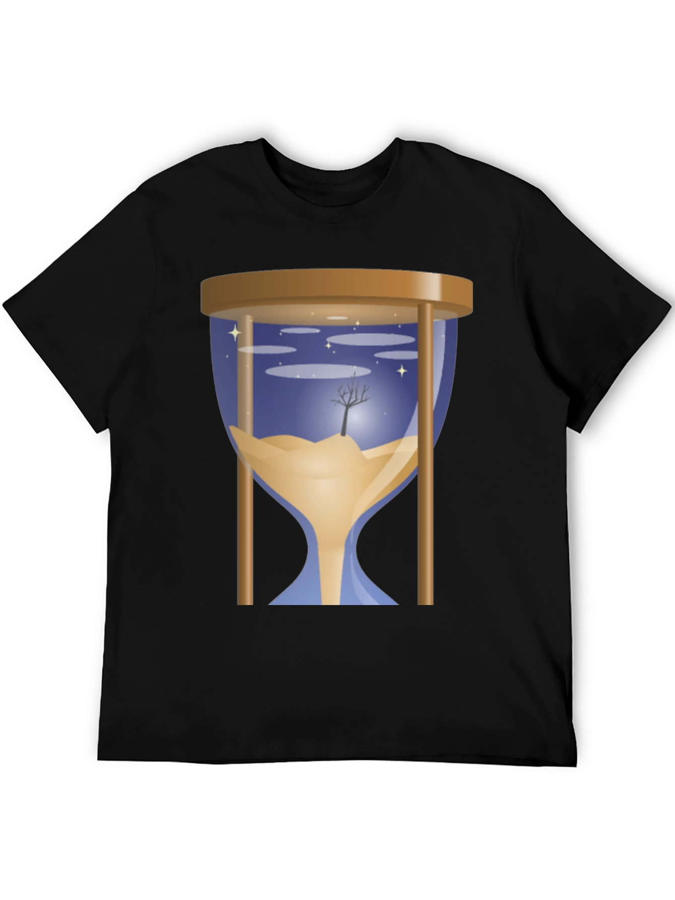 Hourglass Time T-Shirt - Nature Scene