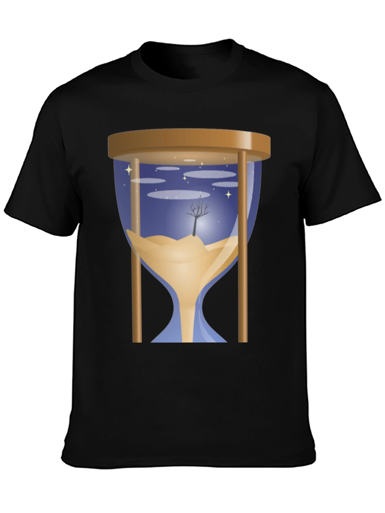 Hourglass Time T-Shirt - Nature Scene