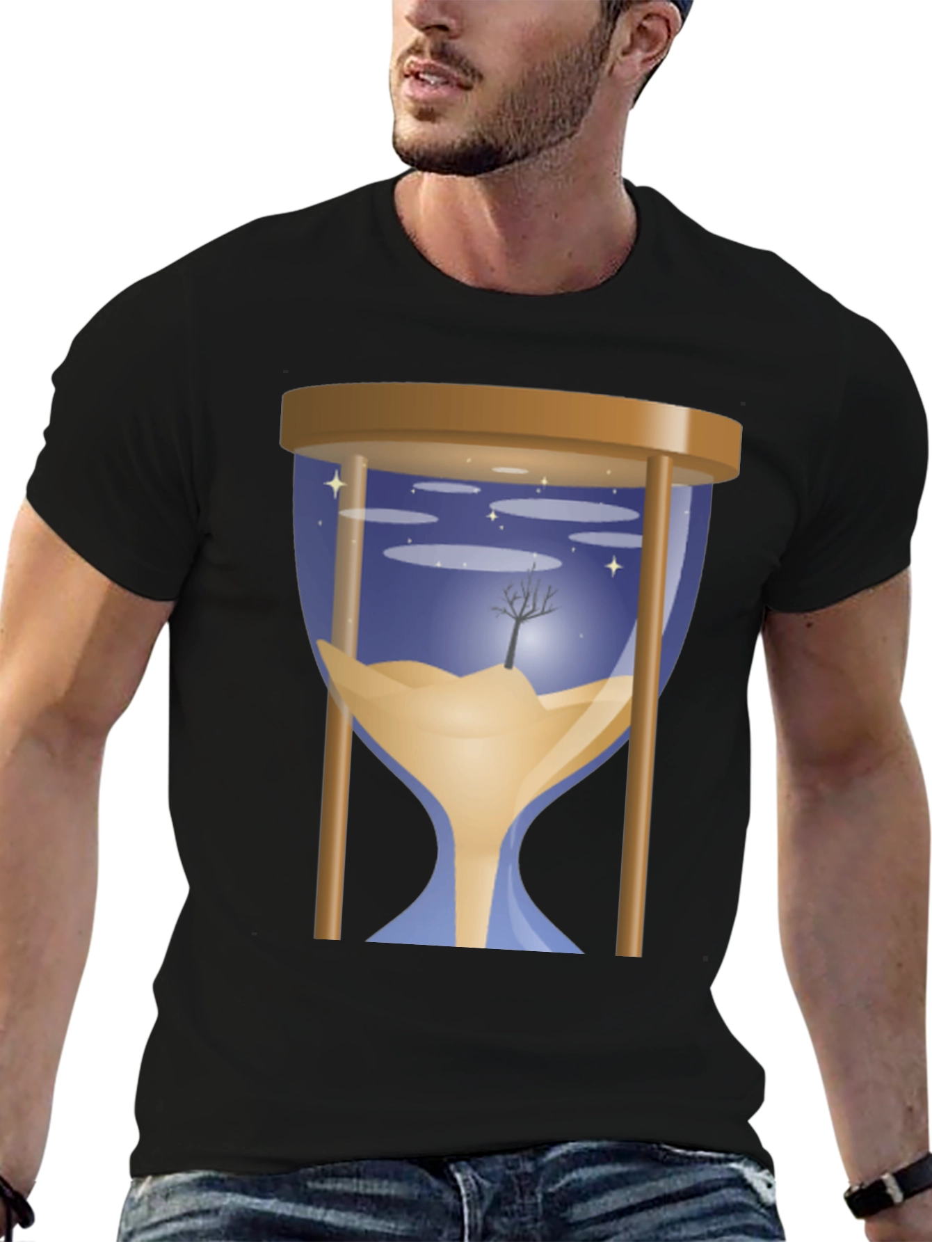 Hourglass Time T-Shirt - Nature Scene