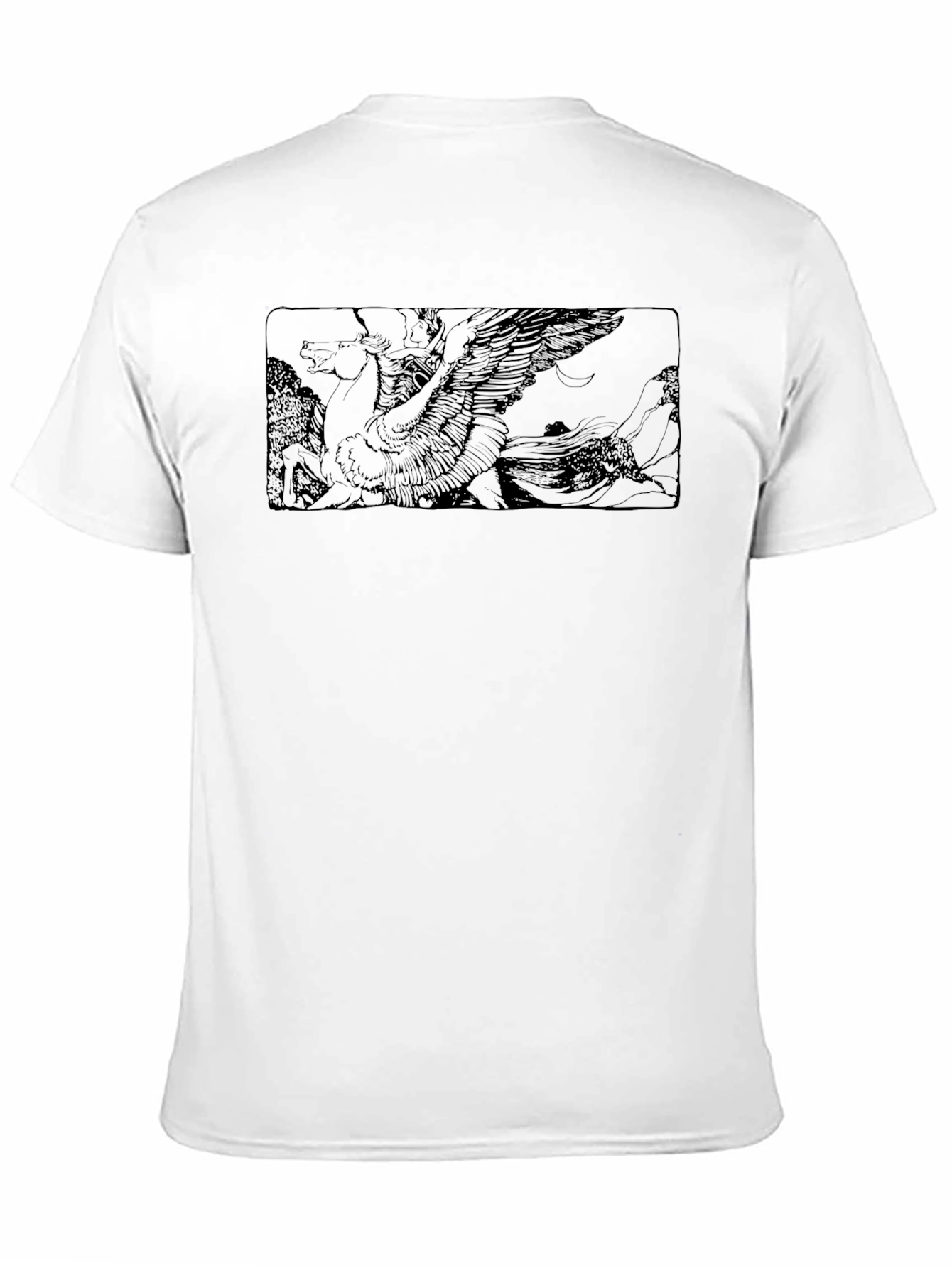 Pegasus Graphic Black T-Shirt