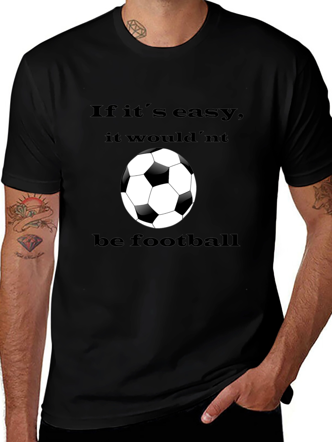 Soccer Ball Graphic T-Shirt - Football Fan Tee