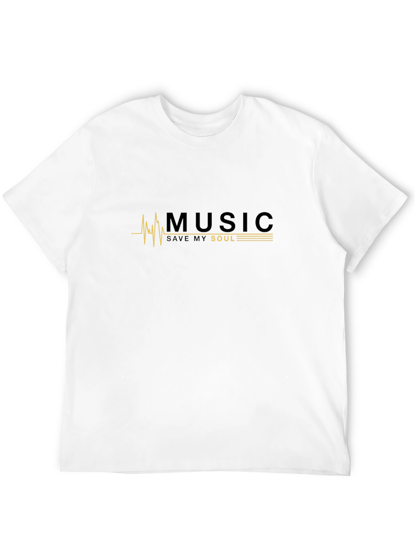 Music Saves My Soul Black T-Shirt