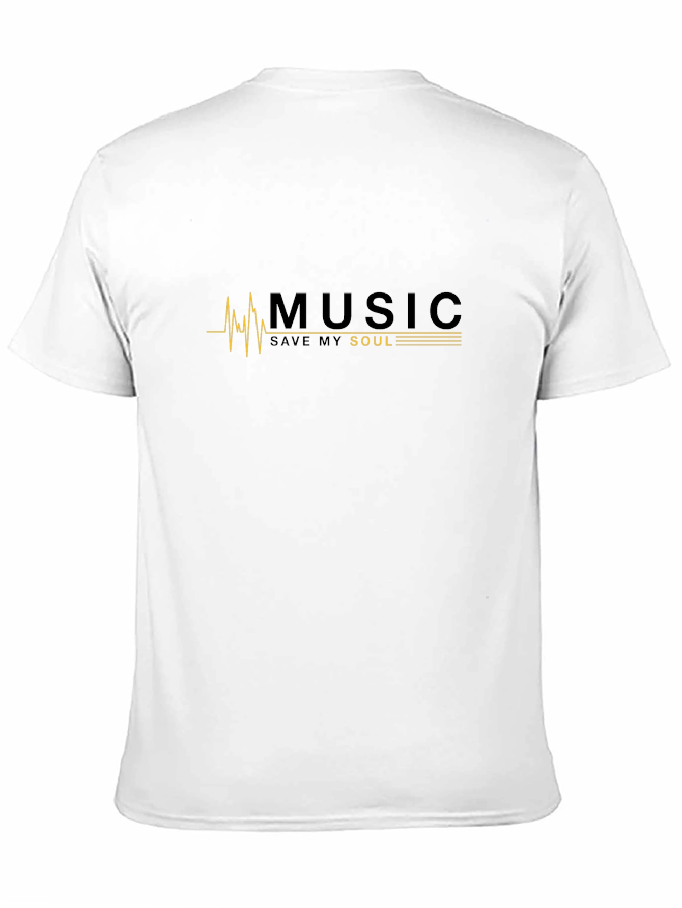 Music Saves My Soul Black T-Shirt