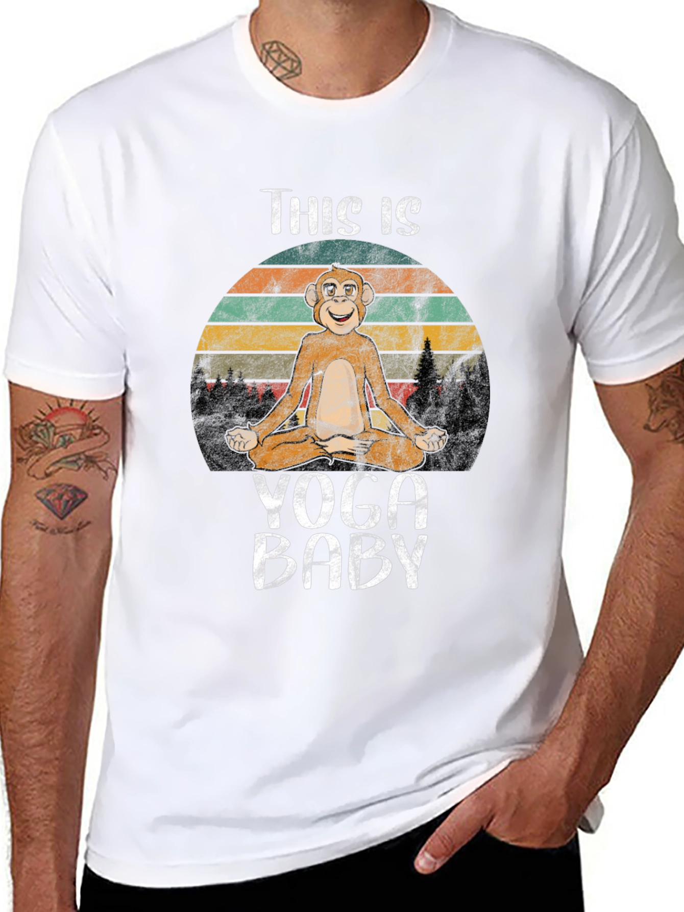 Yoga Monkey T-Shirt: Zen Baby Tee