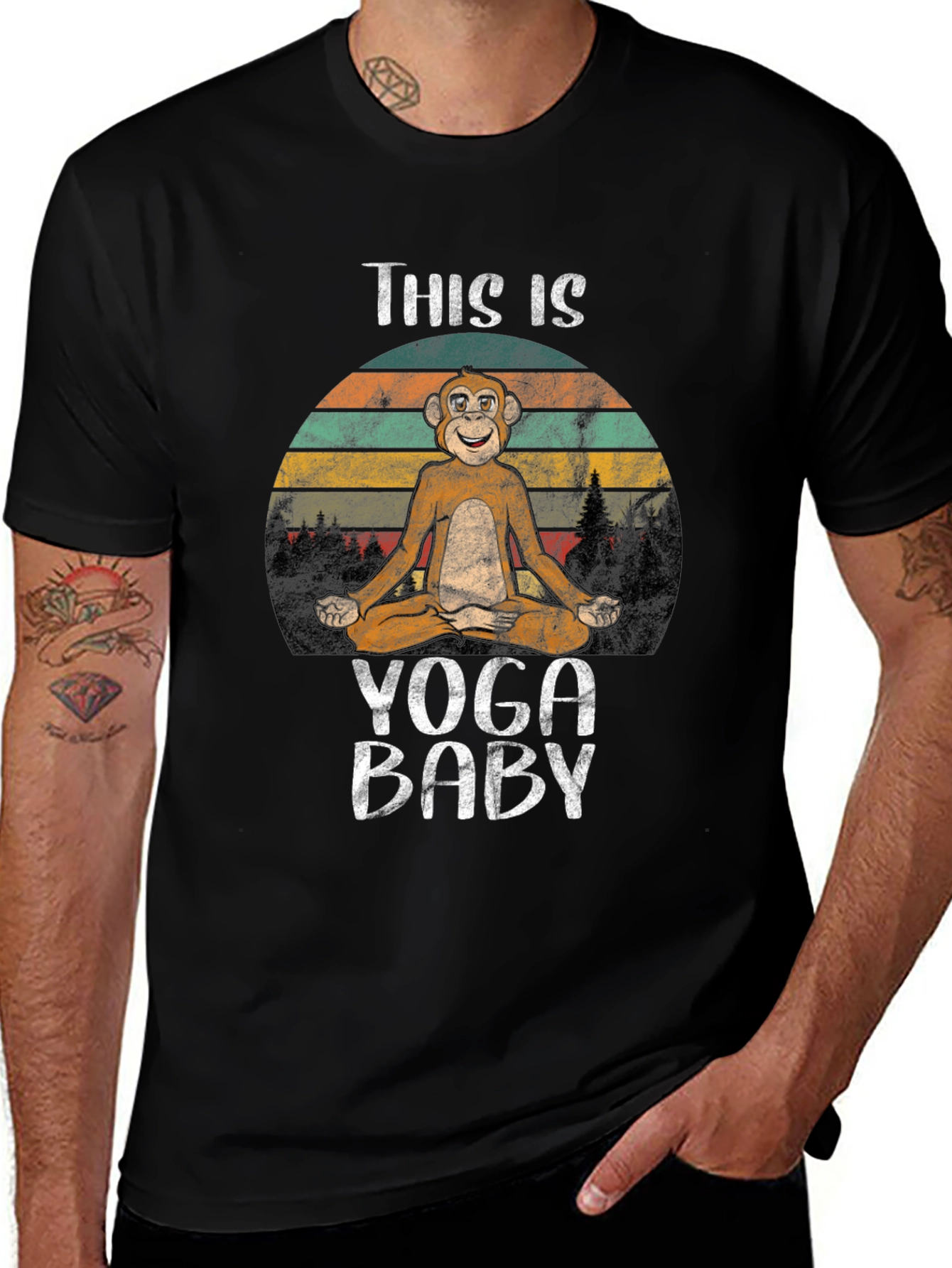 Yoga Monkey T-Shirt: Zen Baby Tee