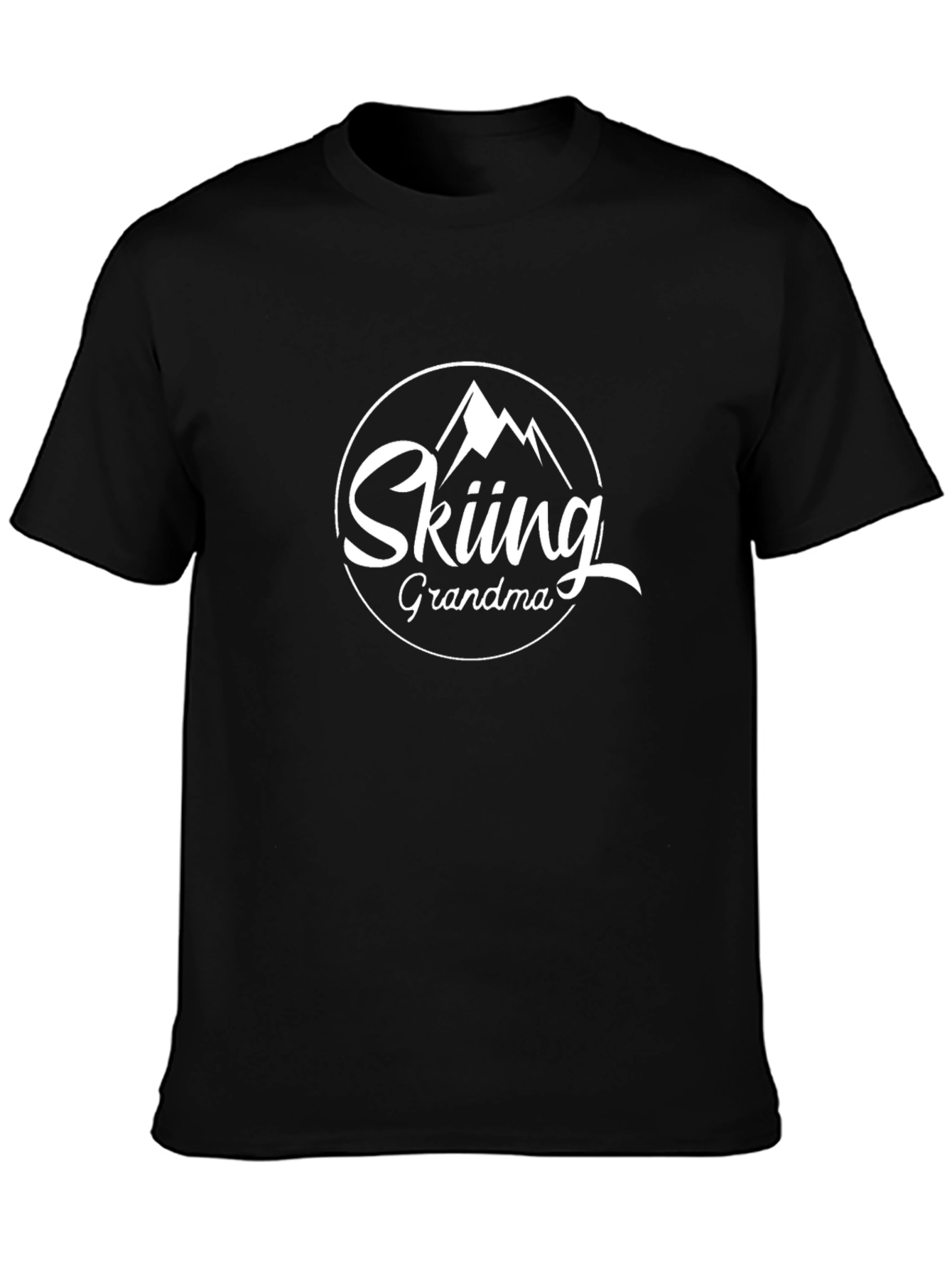 Skiing Grandma T-Shirt - Mountain Design