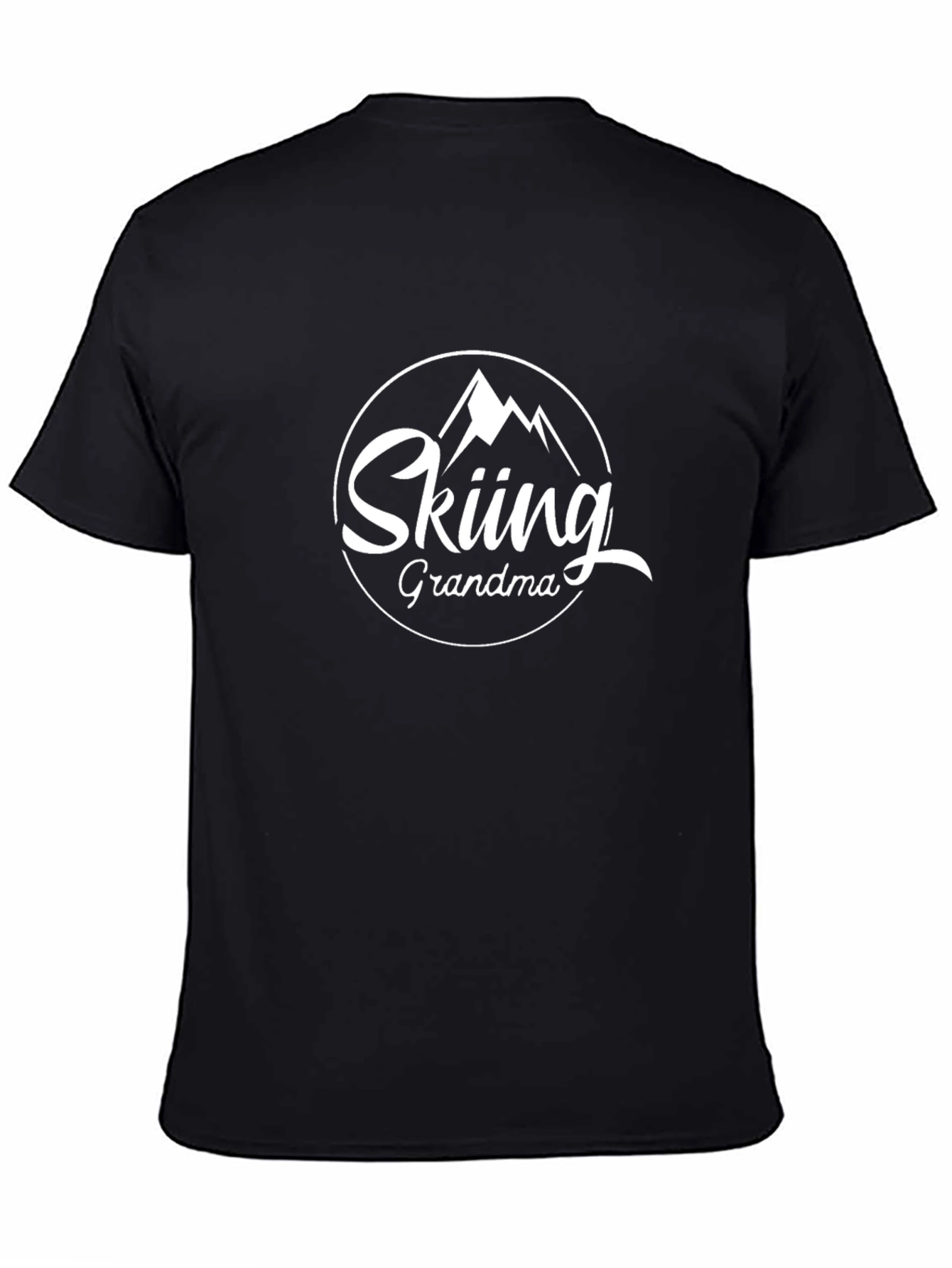 Skiing Grandma T-Shirt - Mountain Design