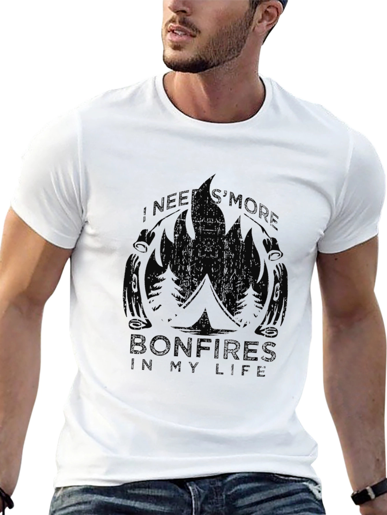 Bonfire Smores T-Shirt - Camping & Outdoors