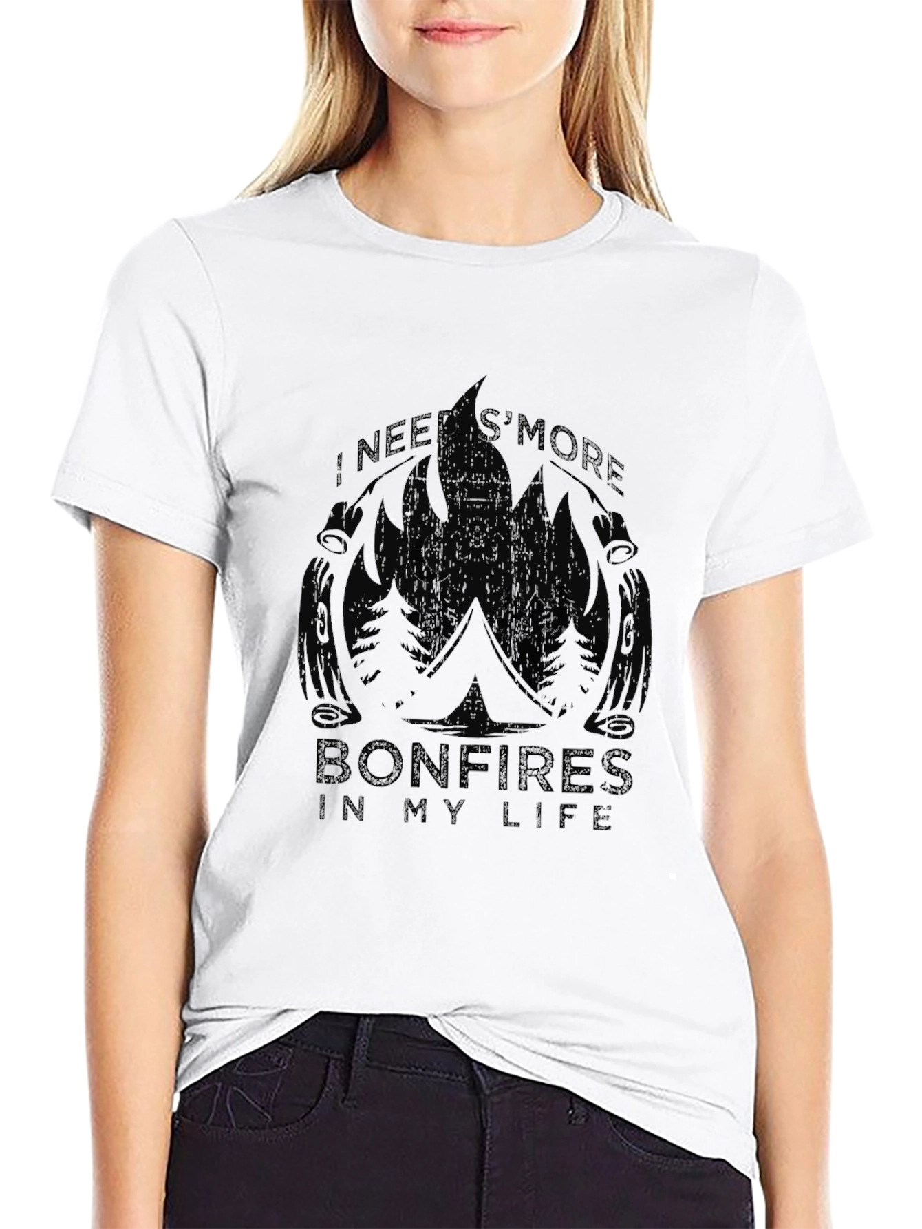 Bonfire Smores T-Shirt - Camping & Outdoors