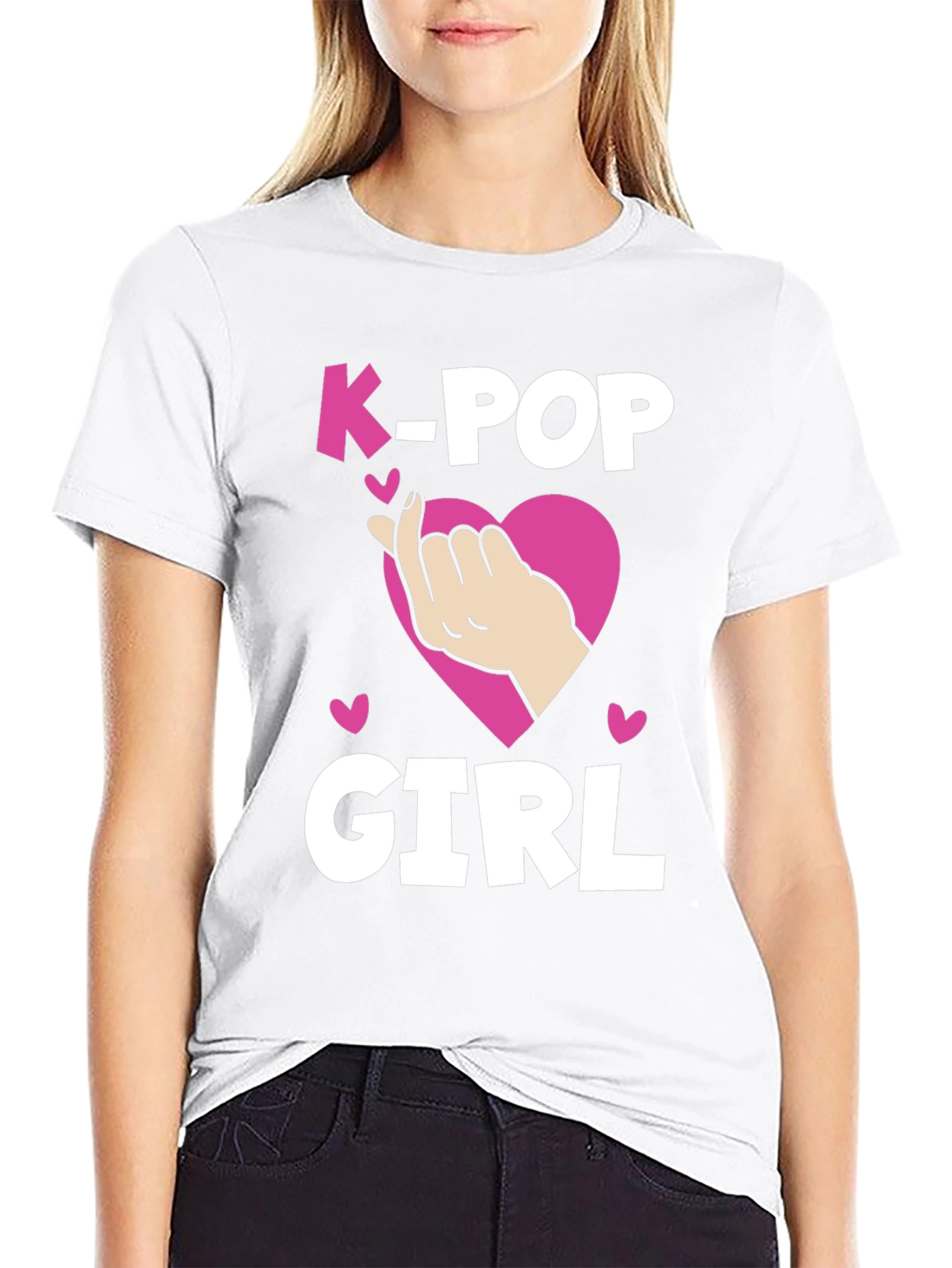 K-Pop Girl Heart T-Shirt