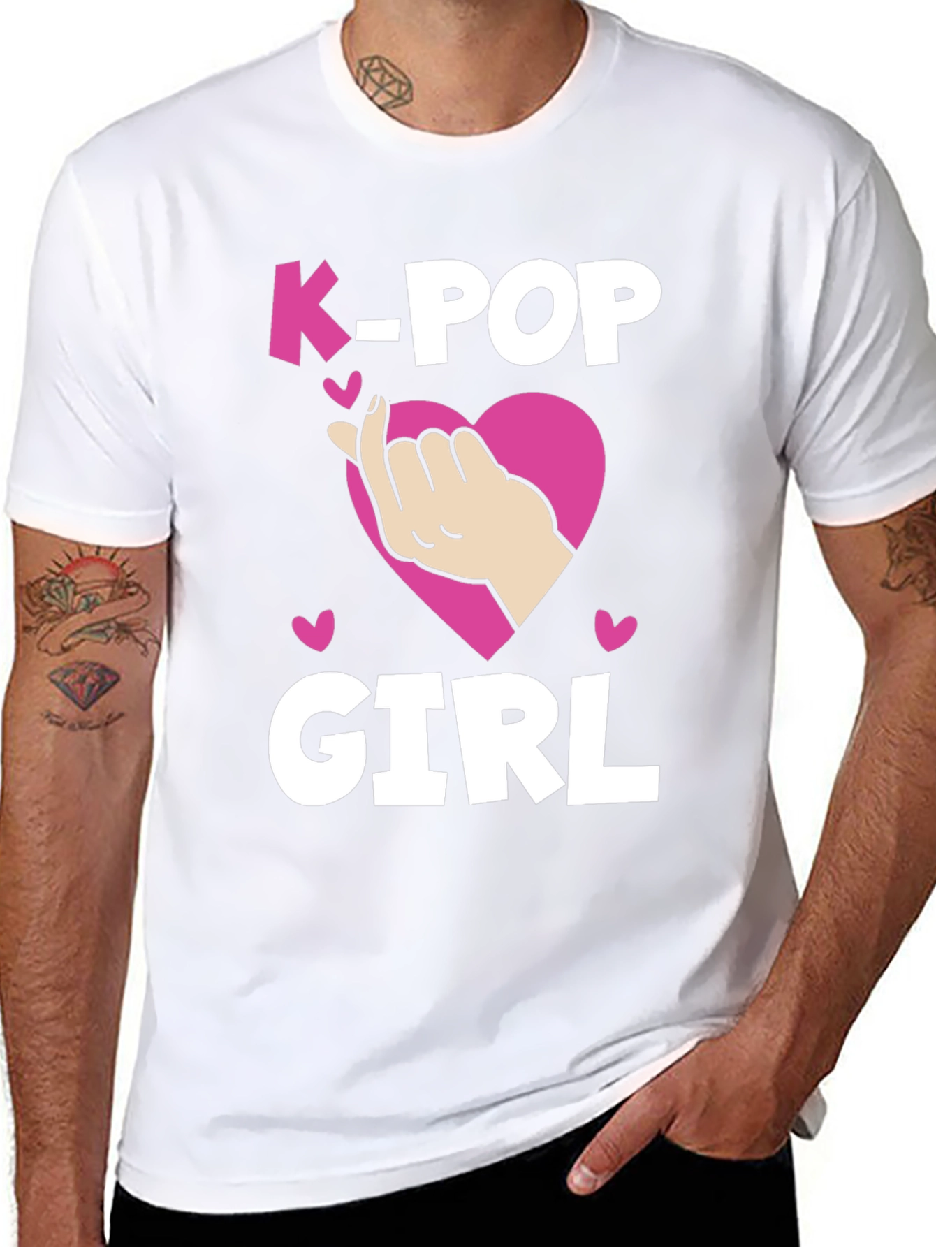 K-Pop Girl Heart T-Shirt