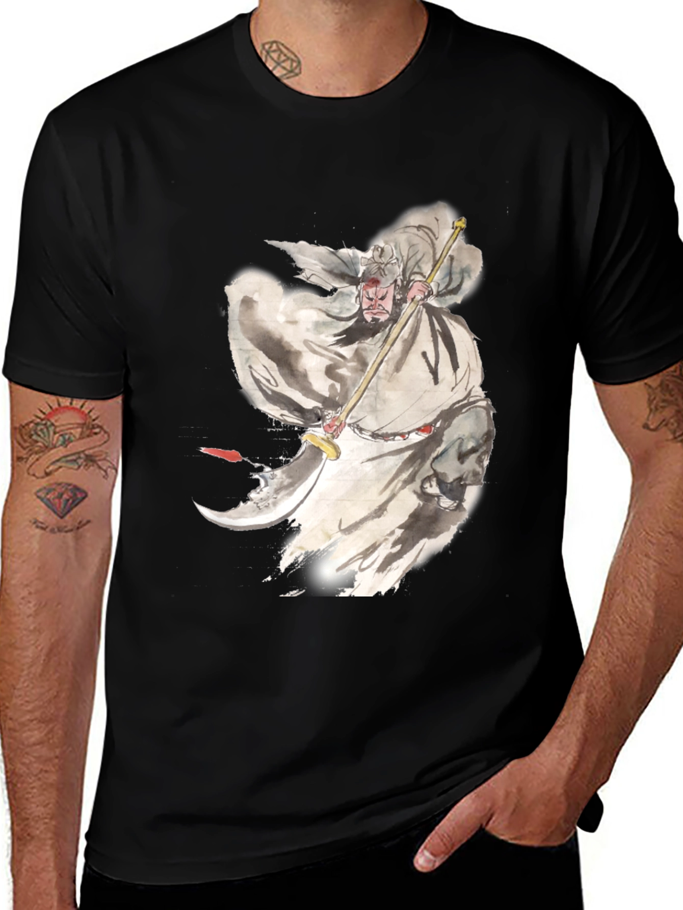 Warrior Ink Art Black T-Shirt