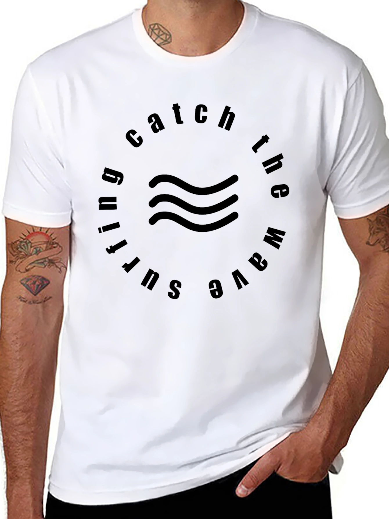 Catch the Wave Surfing Tee