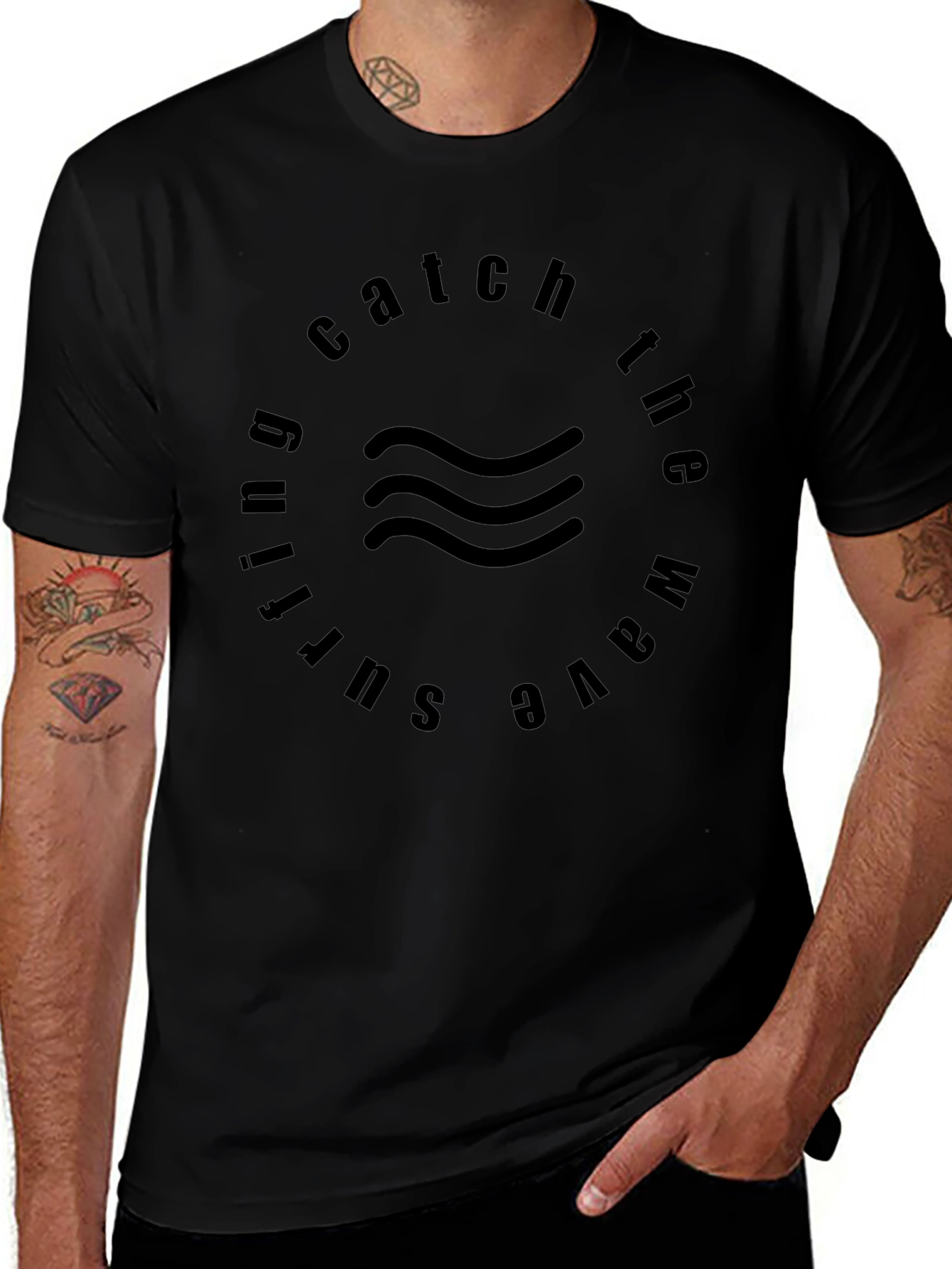 Catch the Wave Surfing Tee