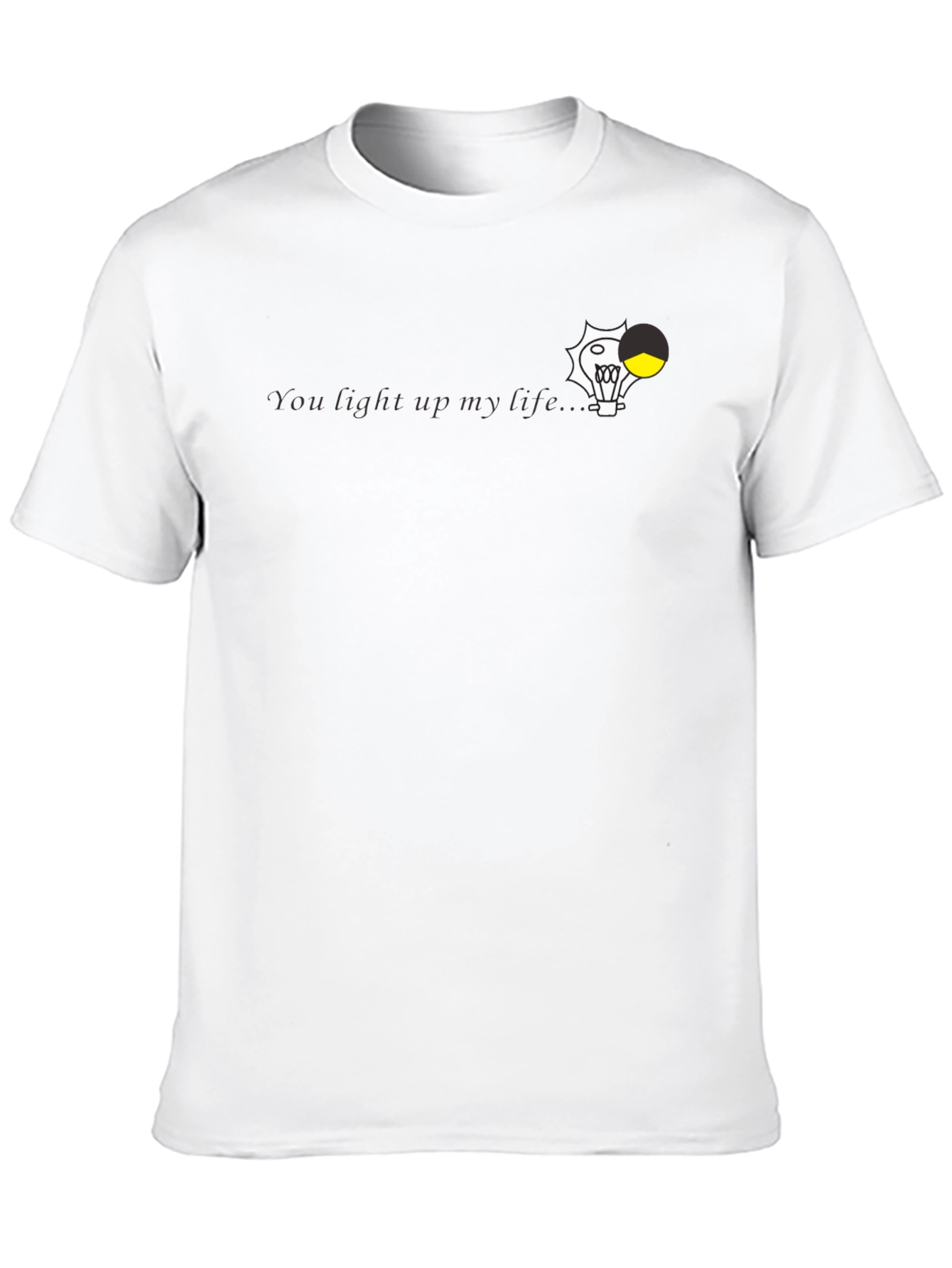 You Light Up My Life Black Graphic Tee