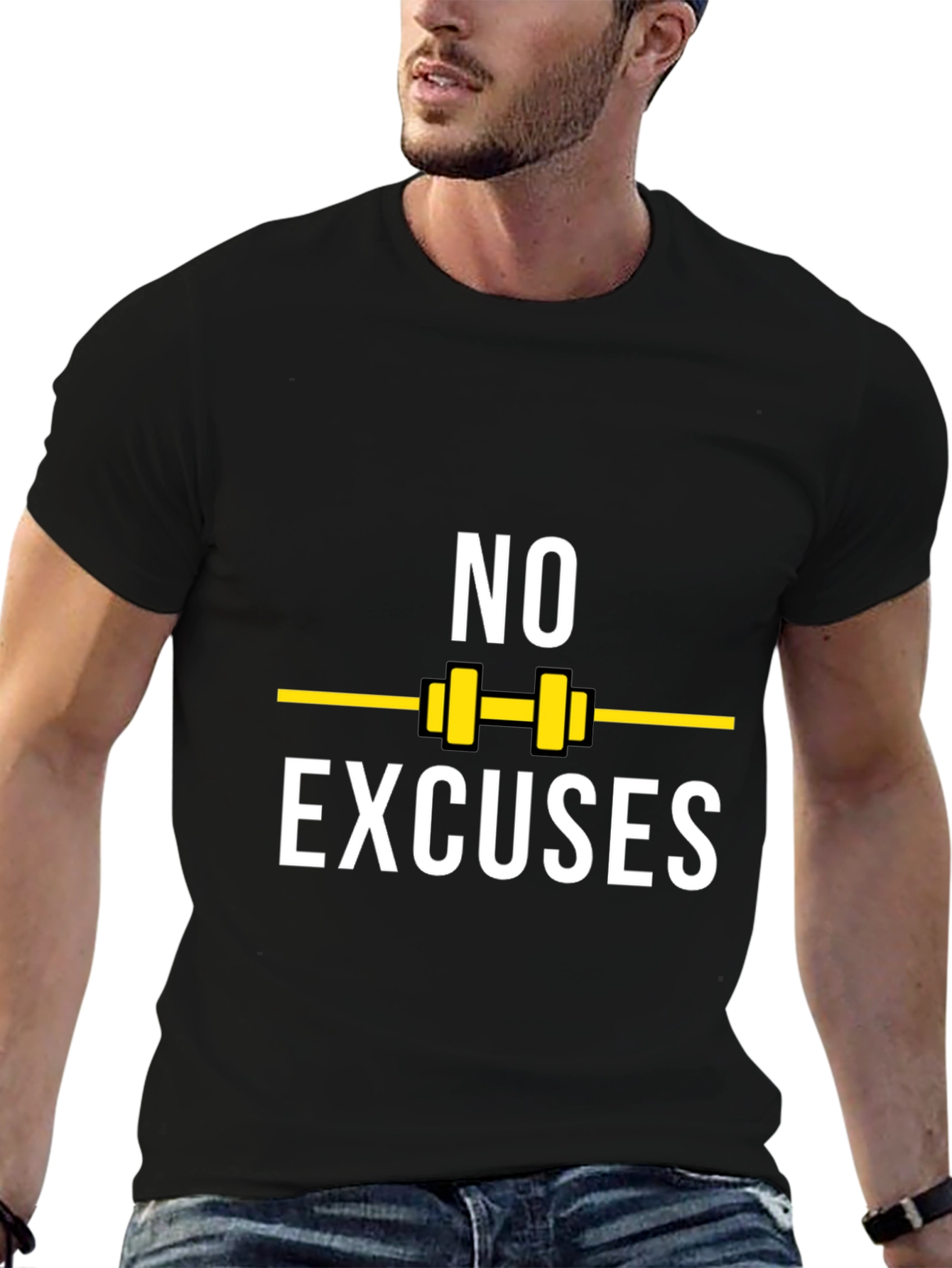 No Excuses Fitness T-Shirt - Gym Motivation