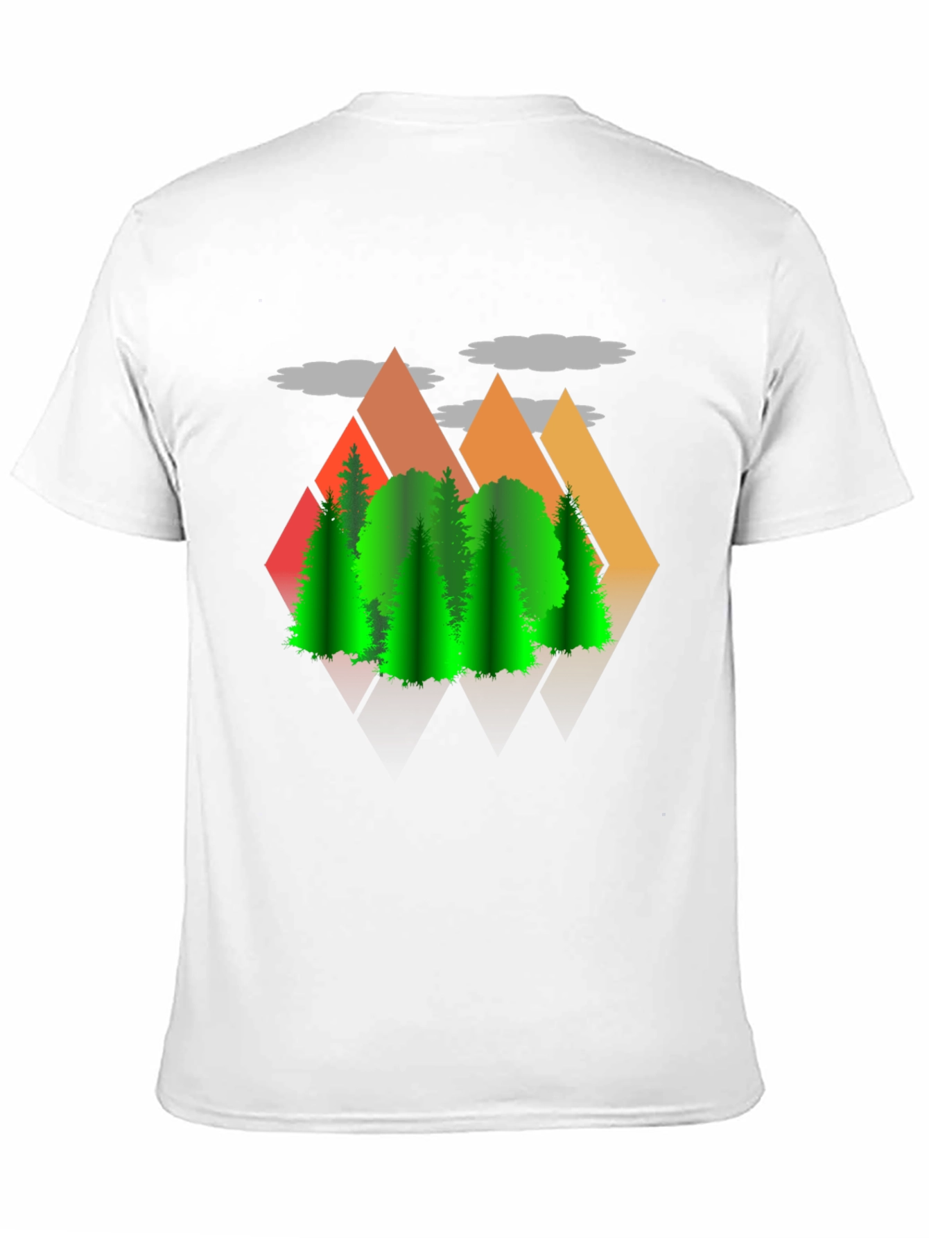 Mountains & Trees Graphic T-Shirt - Nature Lover Tee