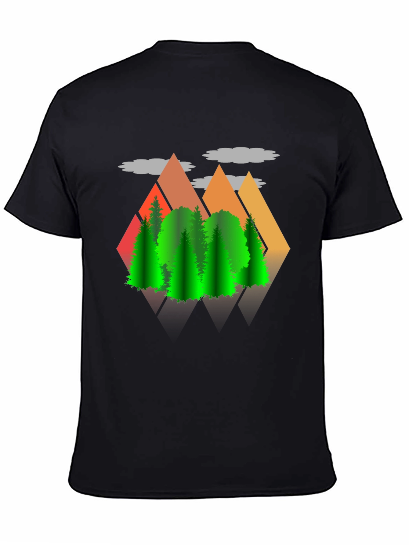 Mountains & Trees Graphic T-Shirt - Nature Lover Tee
