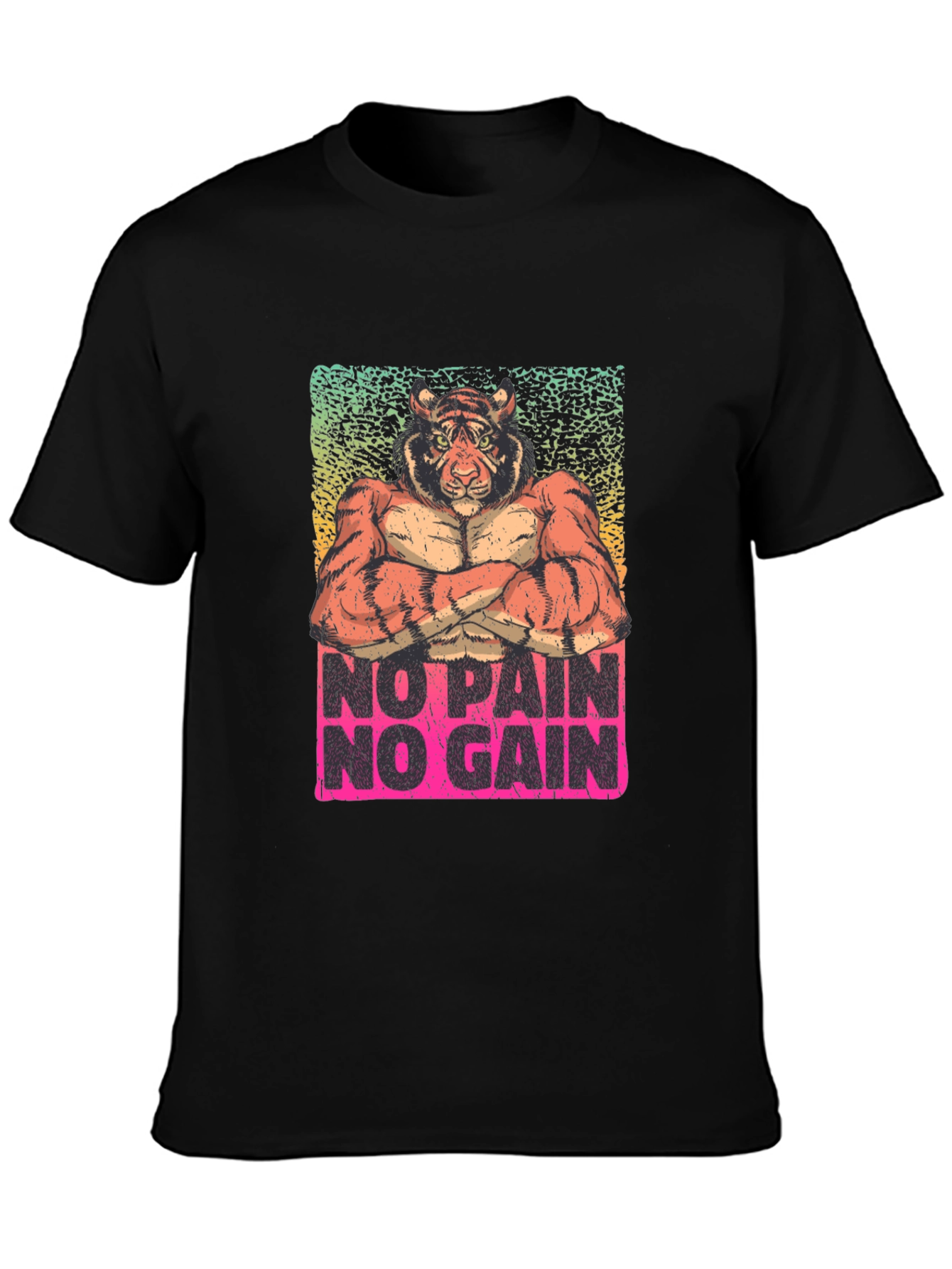 No Pain No Gain Tiger Graphic Tee