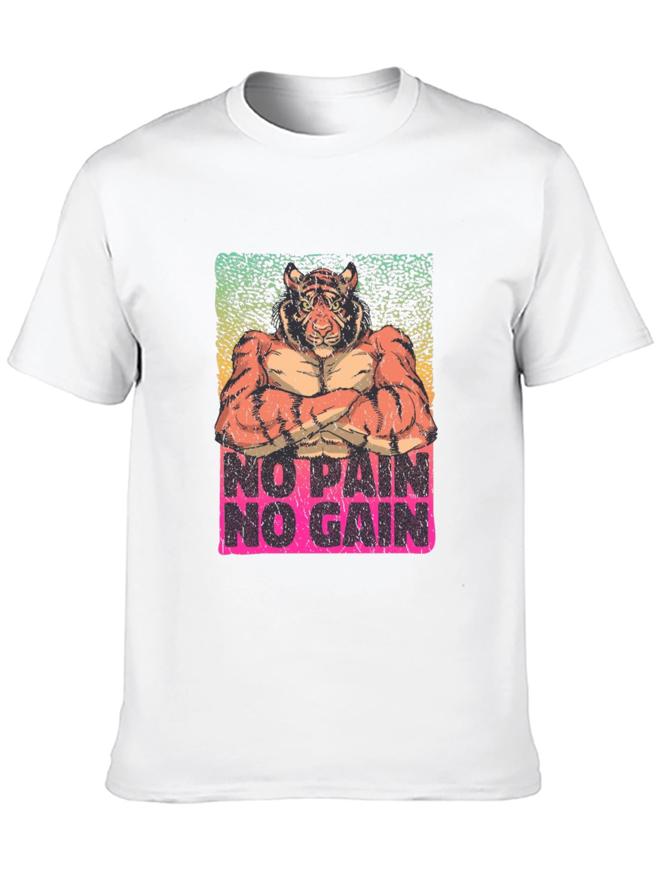 No Pain No Gain Tiger Graphic Tee