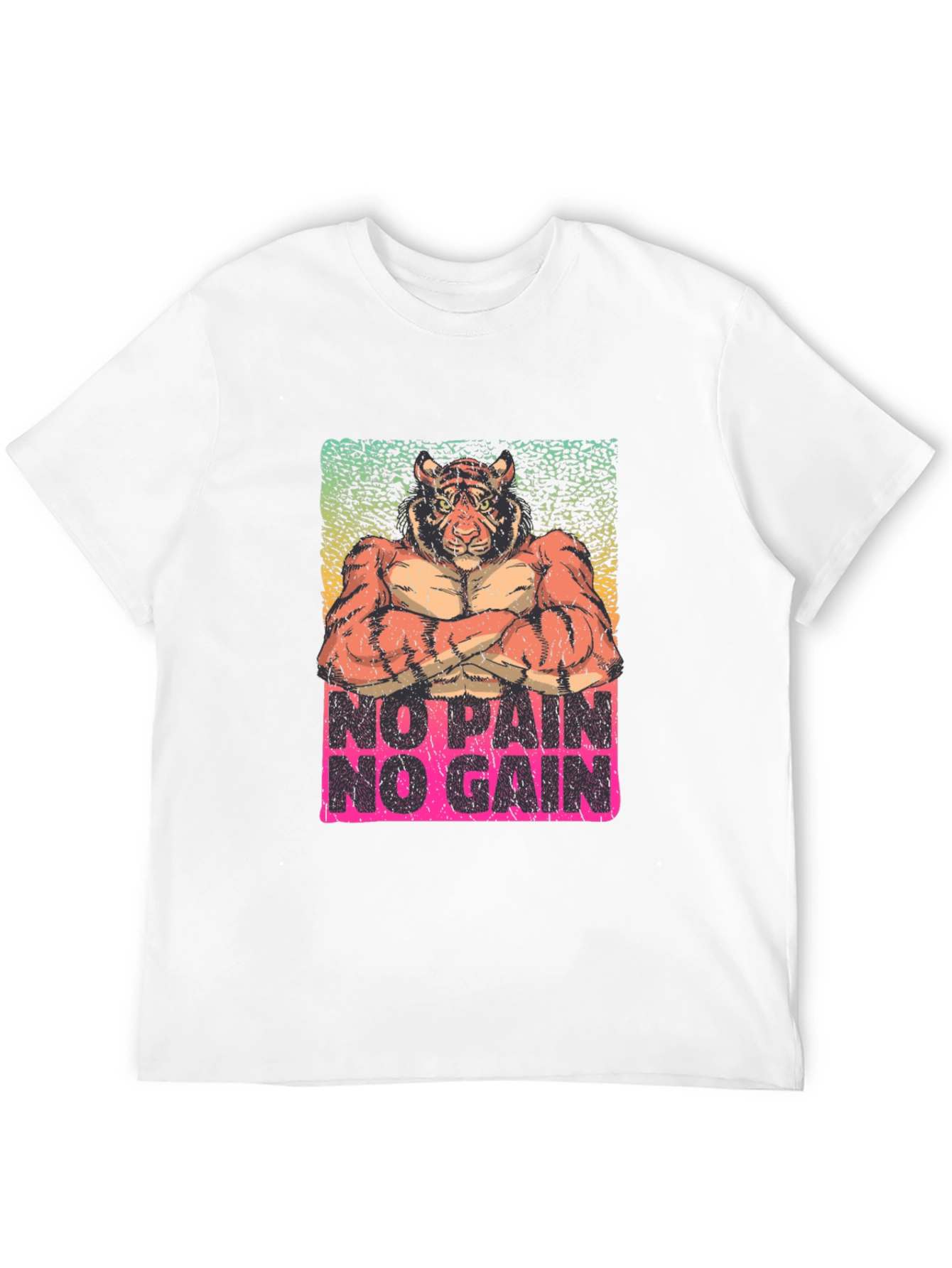 No Pain No Gain Tiger Graphic Tee