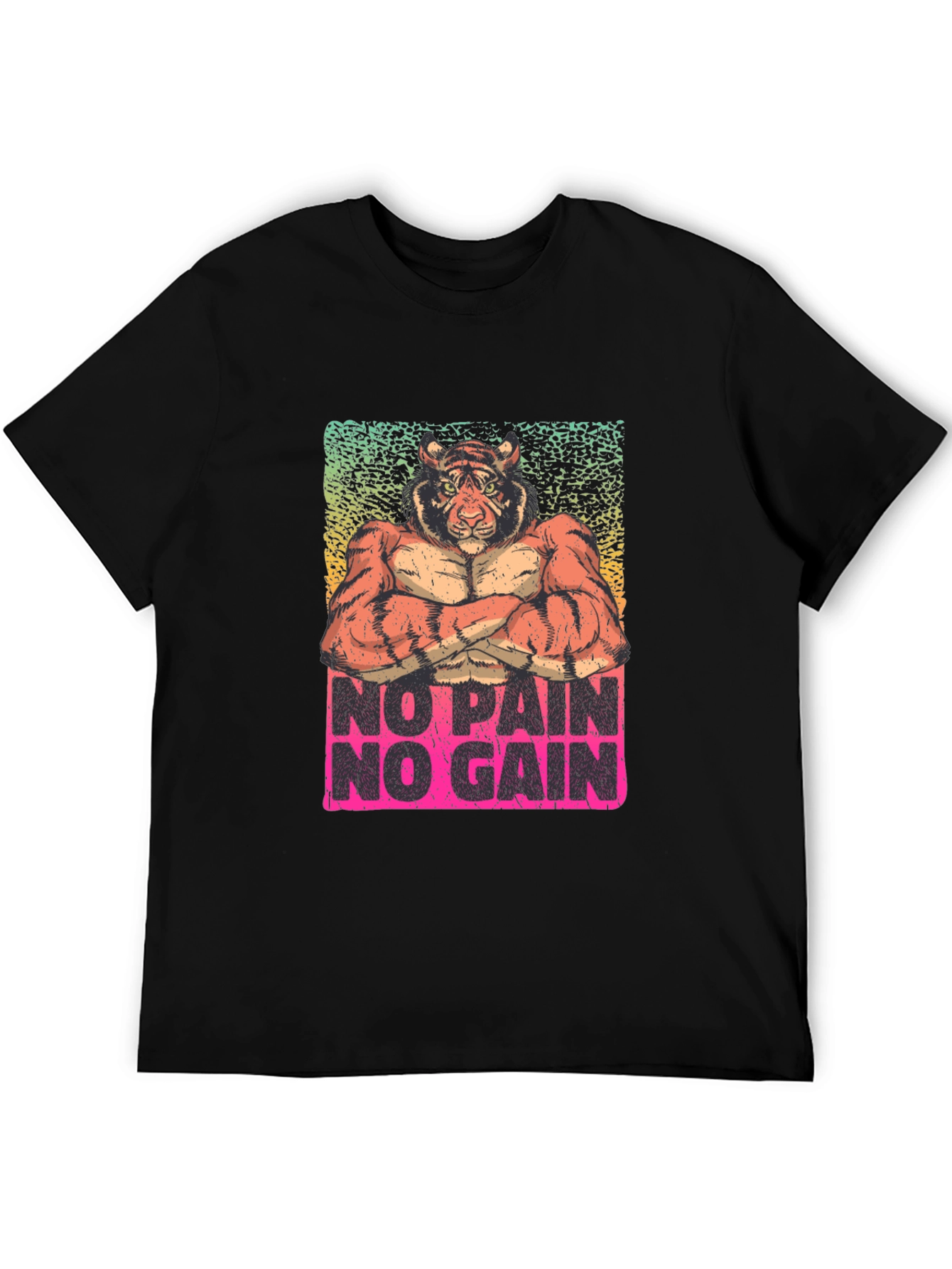 No Pain No Gain Tiger Graphic Tee