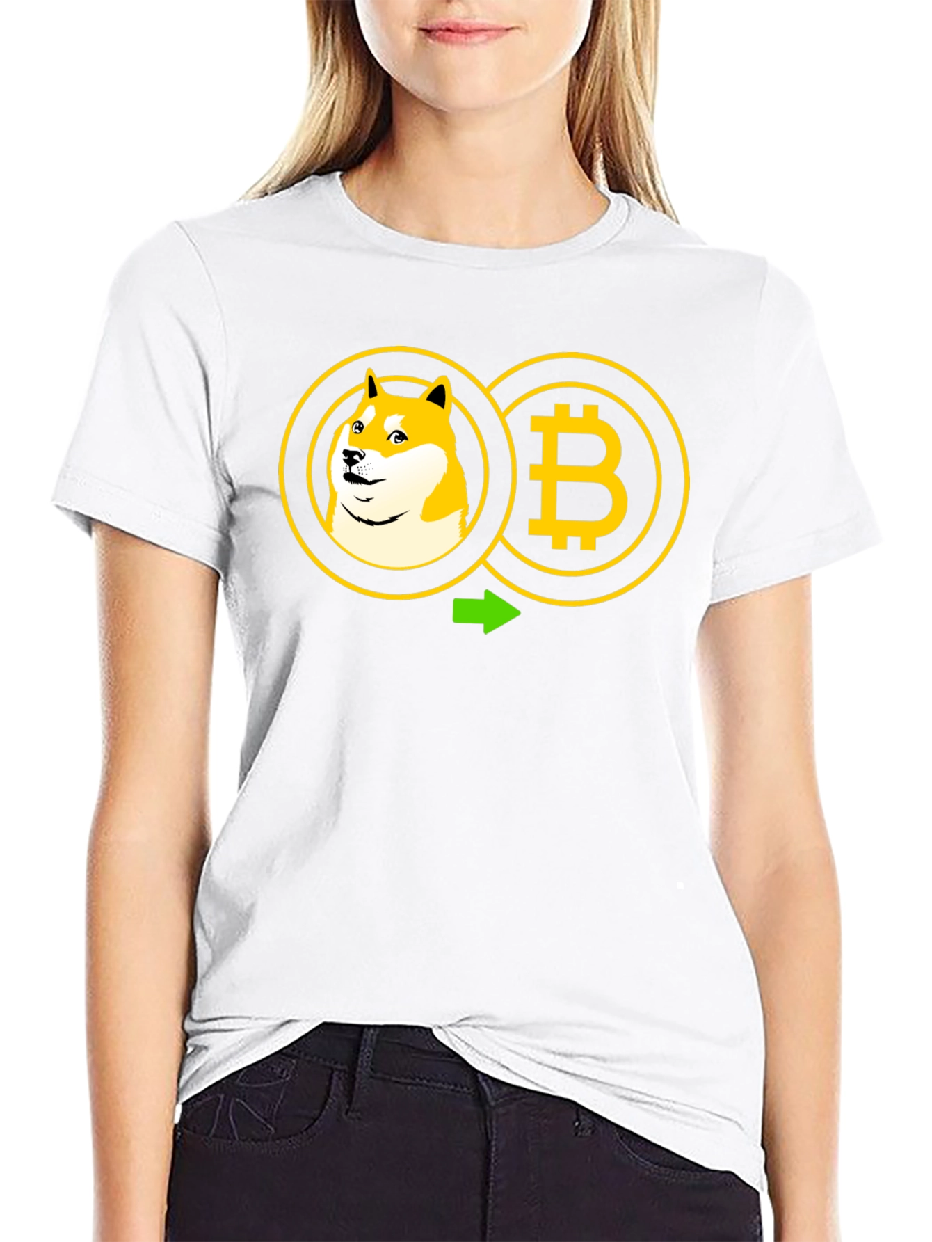 Doge to Bitcoin Crypto T-Shirt