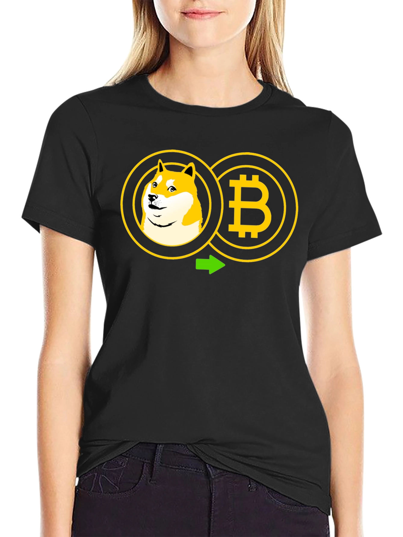 Doge to Bitcoin Crypto T-Shirt