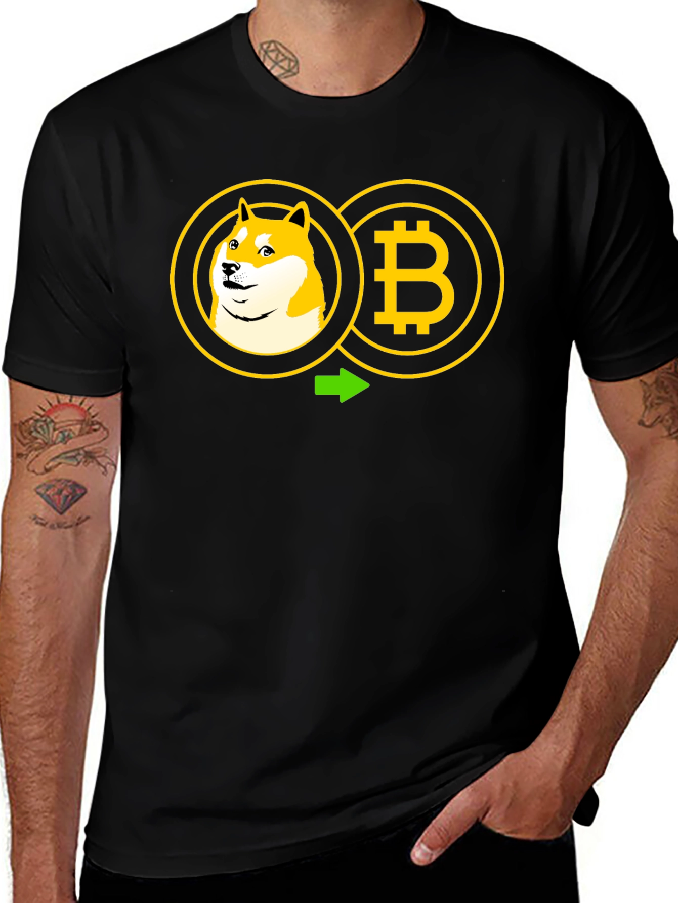 Doge to Bitcoin Crypto T-Shirt