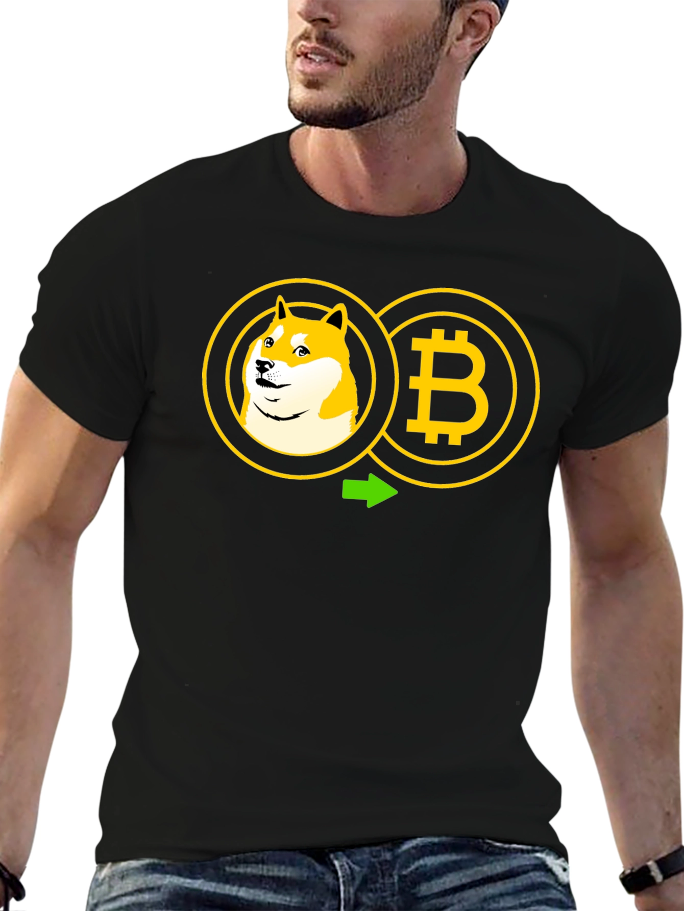 Doge to Bitcoin Crypto T-Shirt