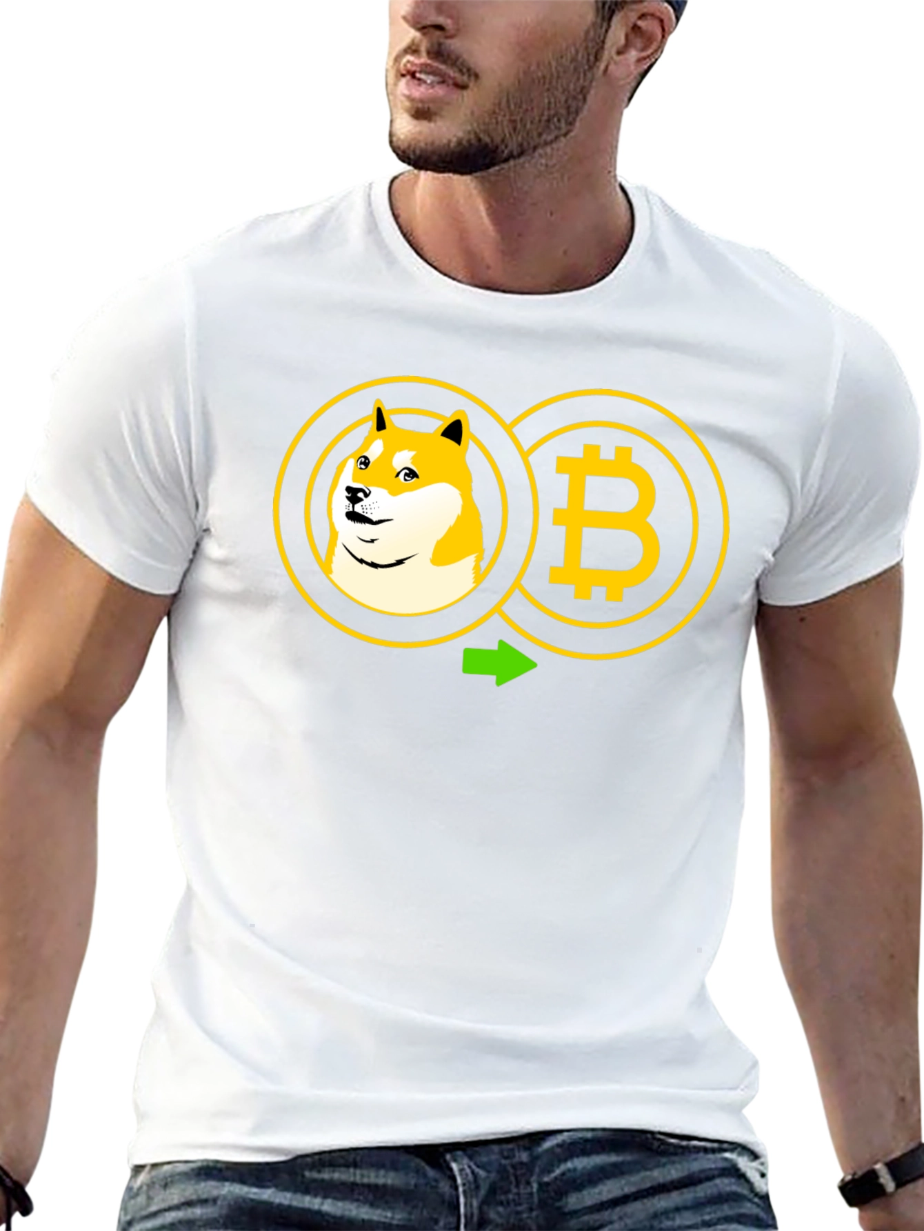 Doge to Bitcoin Crypto T-Shirt