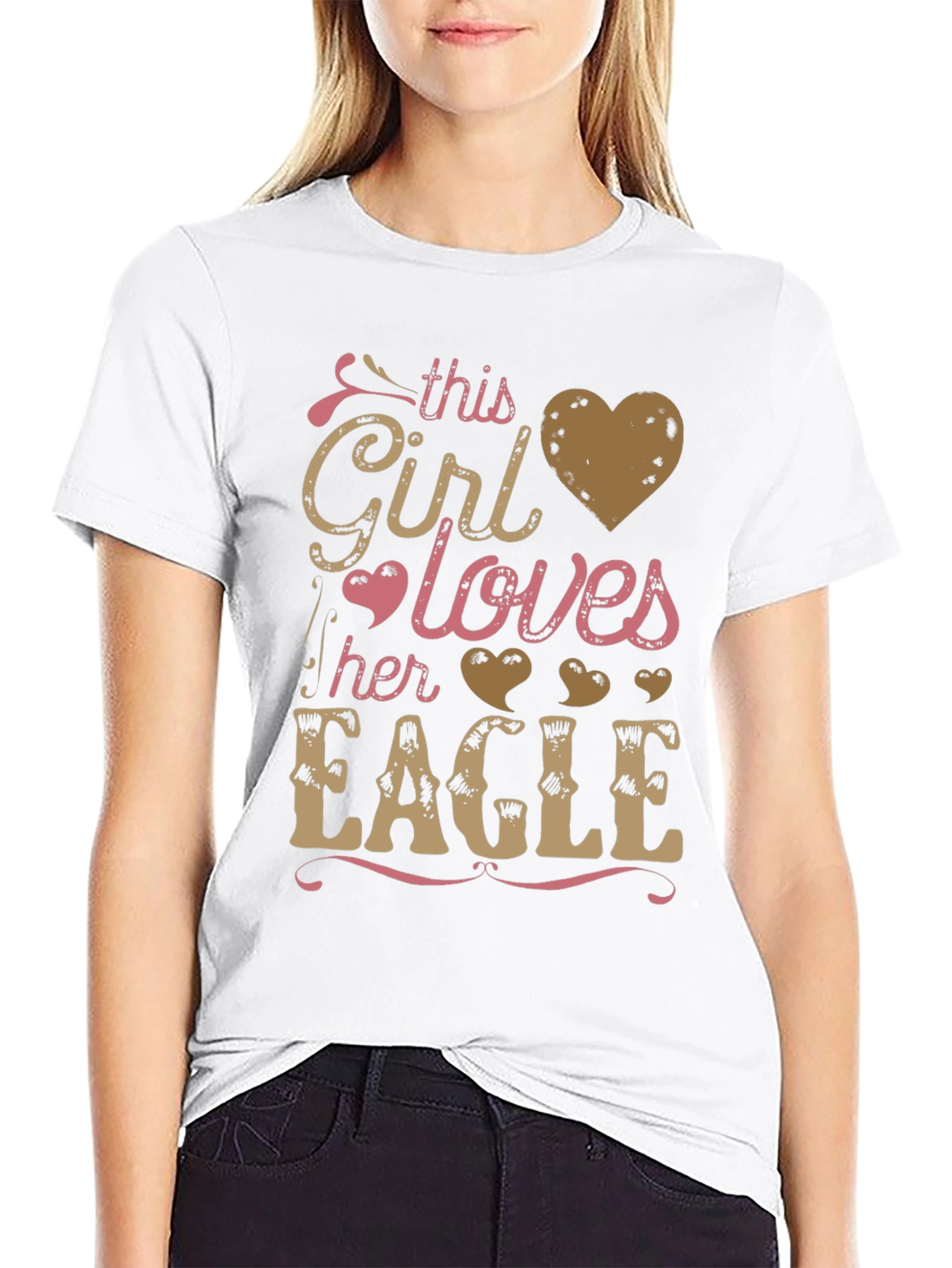 Girl Loves Eagles T-Shirt