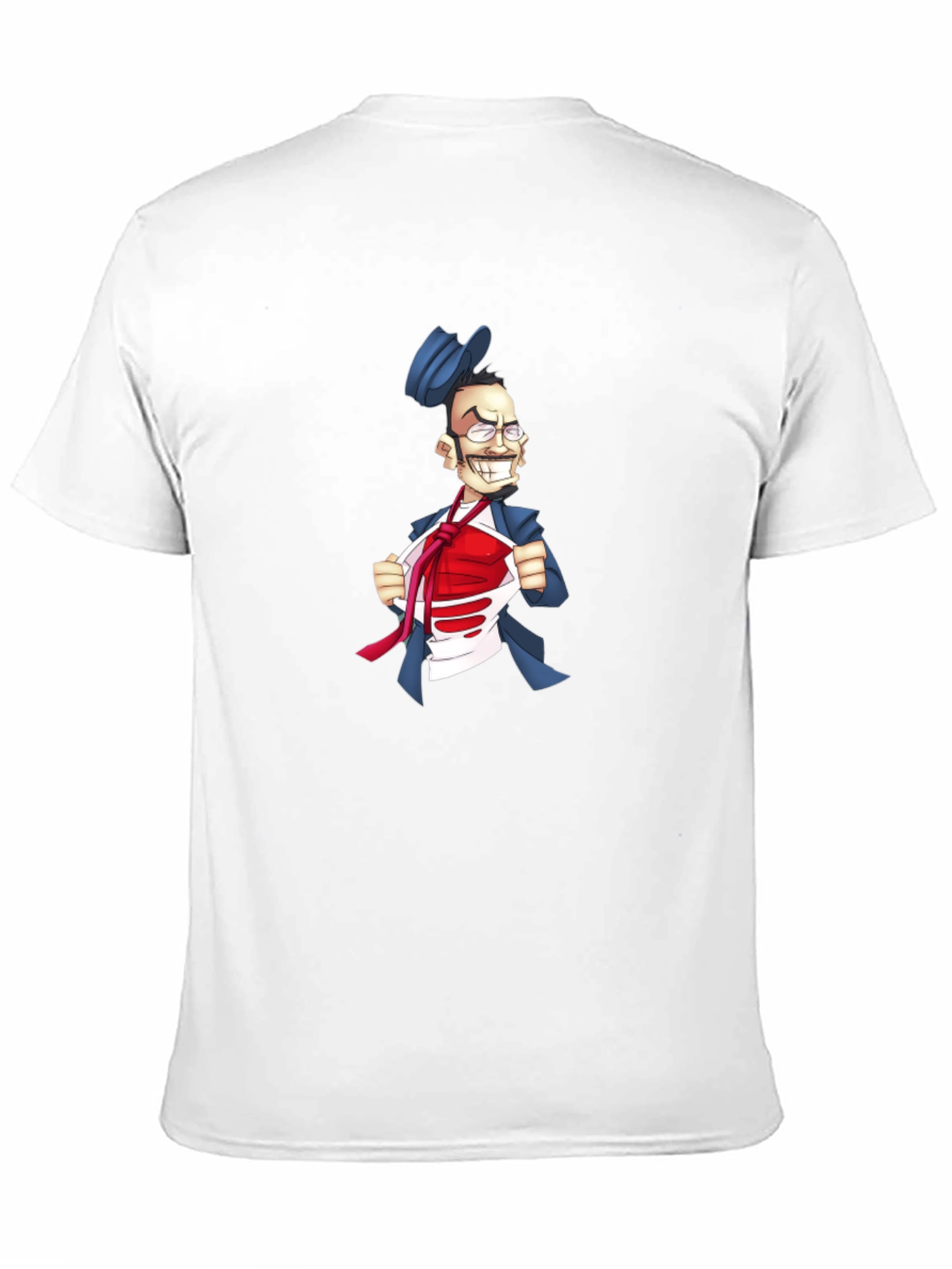 Funny Man T-Shirt Cartoon Superhero Style