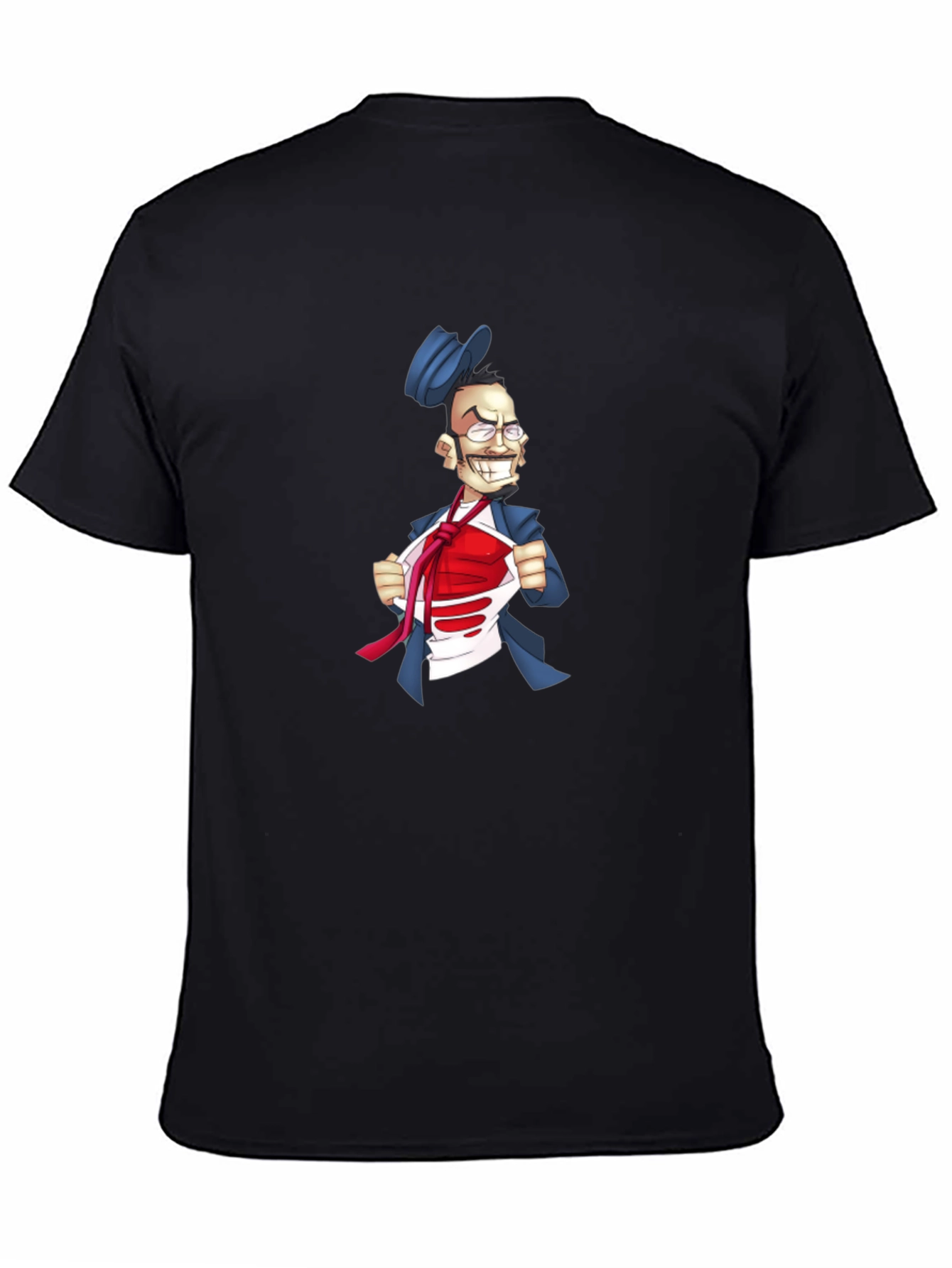 Funny Man T-Shirt Cartoon Superhero Style