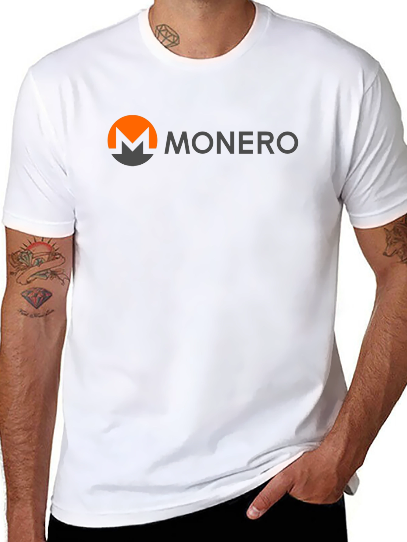 Monero Crypto Black T-Shirt - Decentralized Digital Currency Tee