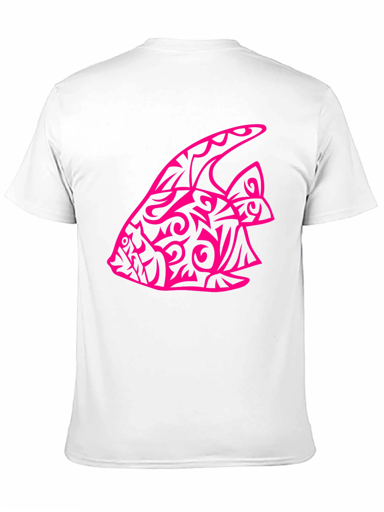 Tribal Fish Graphic Tee - Black