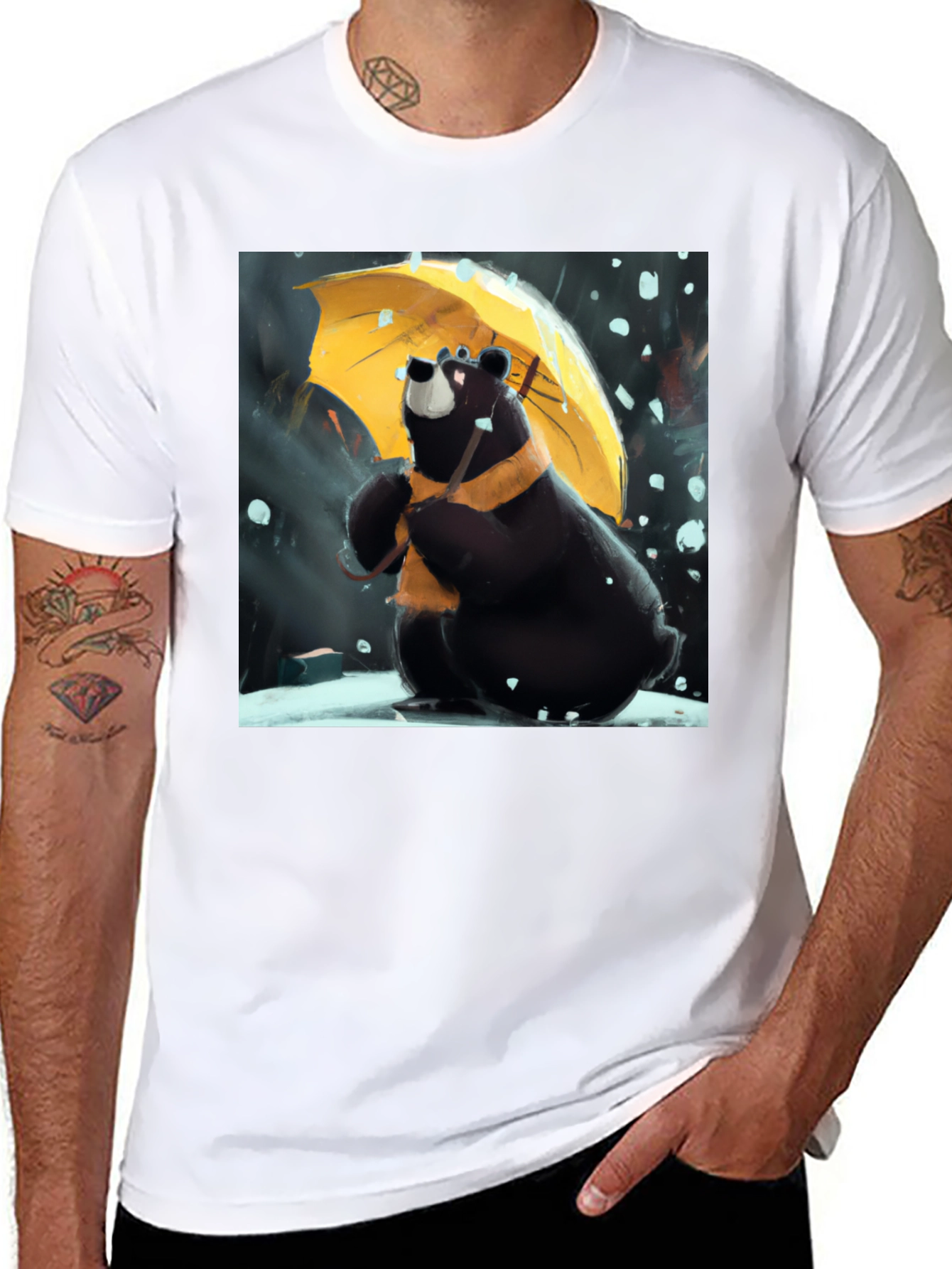 Bear in Rain T-Shirt