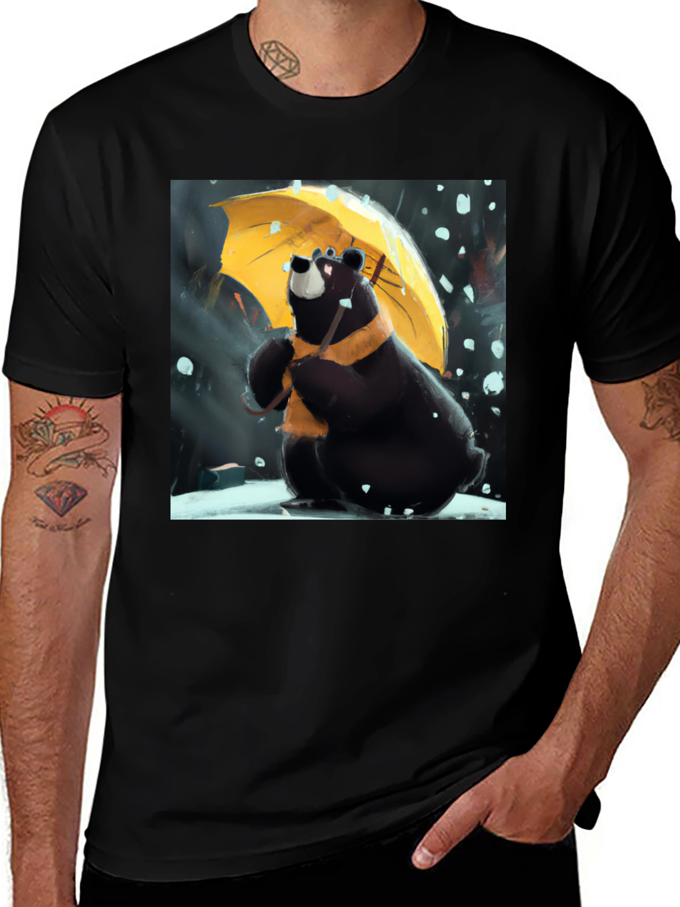 Bear in Rain T-Shirt