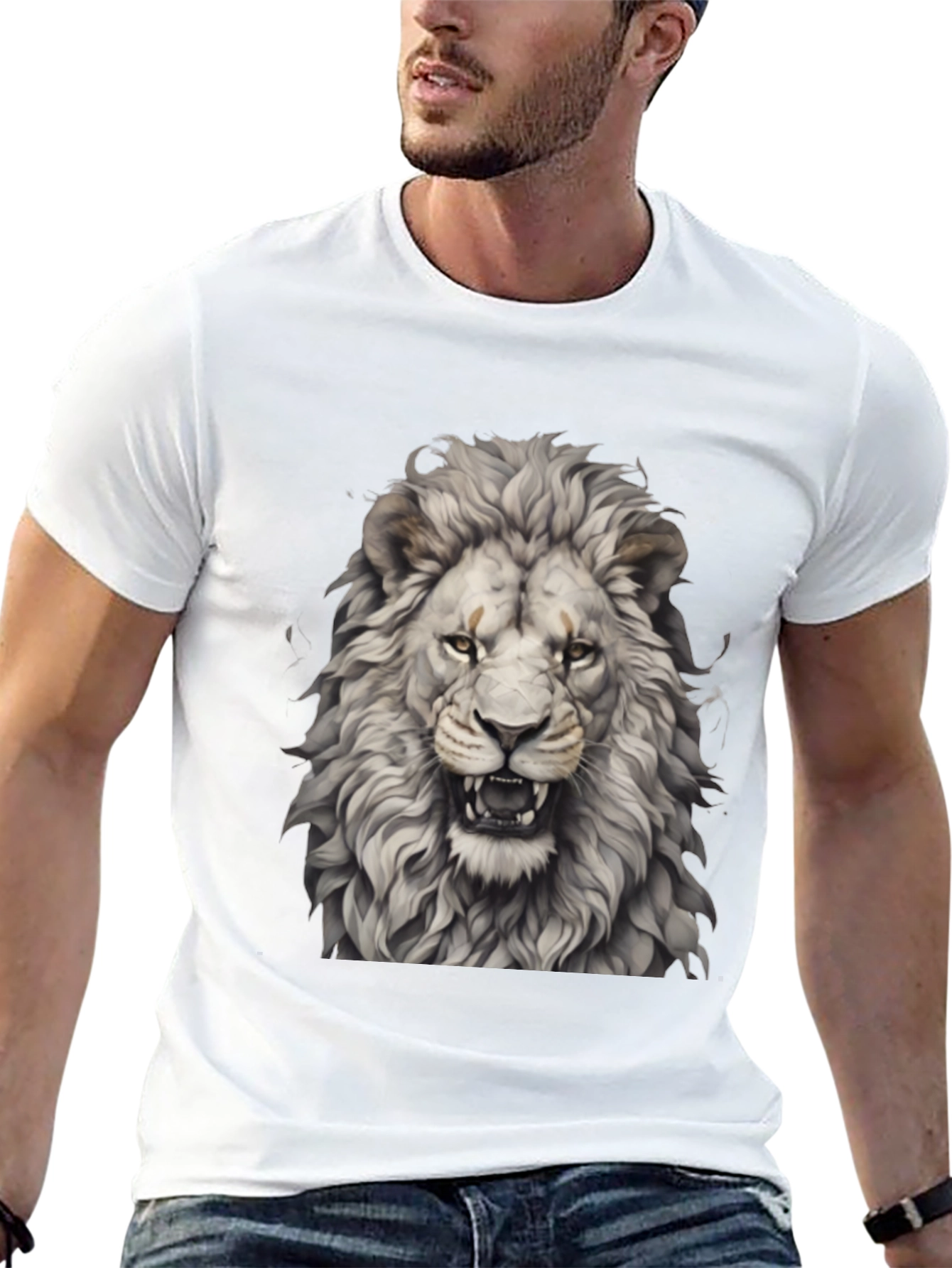 Lion Graphic Tee - Fierce Style
